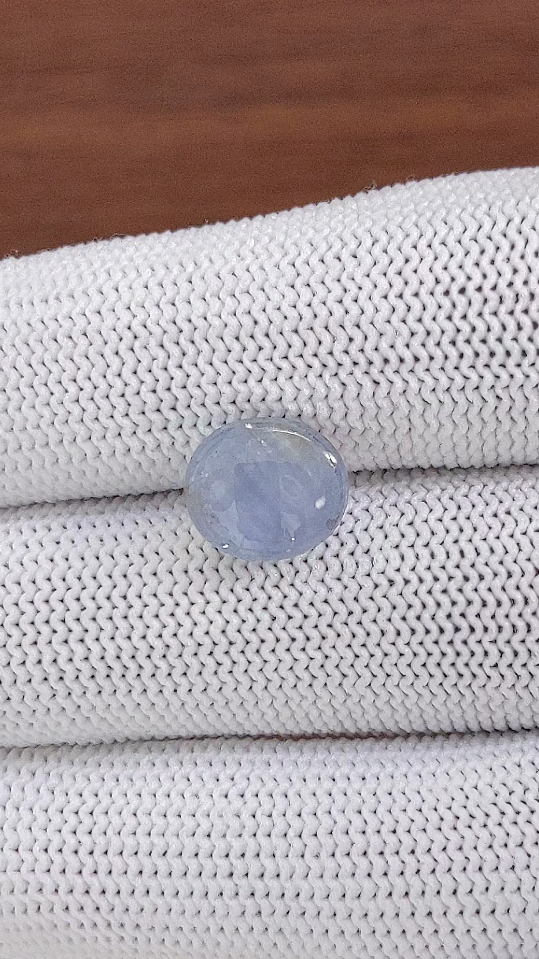 5.88 Ct. Blue Star Sapphire from Ceylon (Sri Lanka) Size Video
