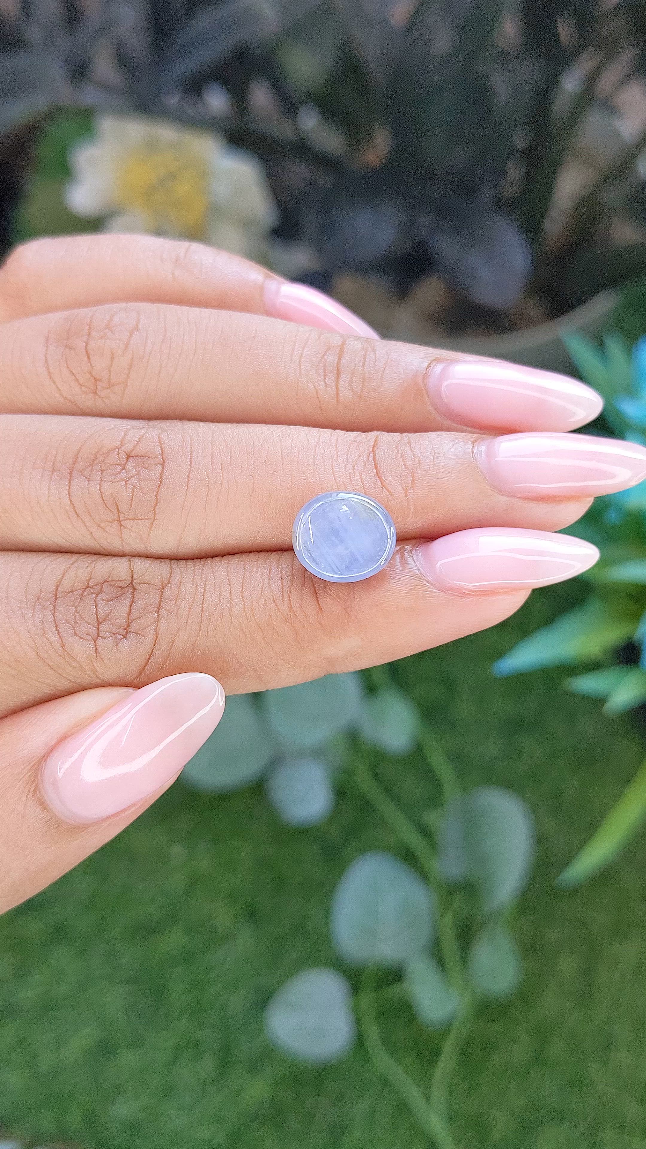 5.88 Ct. Blue Star Sapphire from Ceylon (Sri Lanka) Size Video