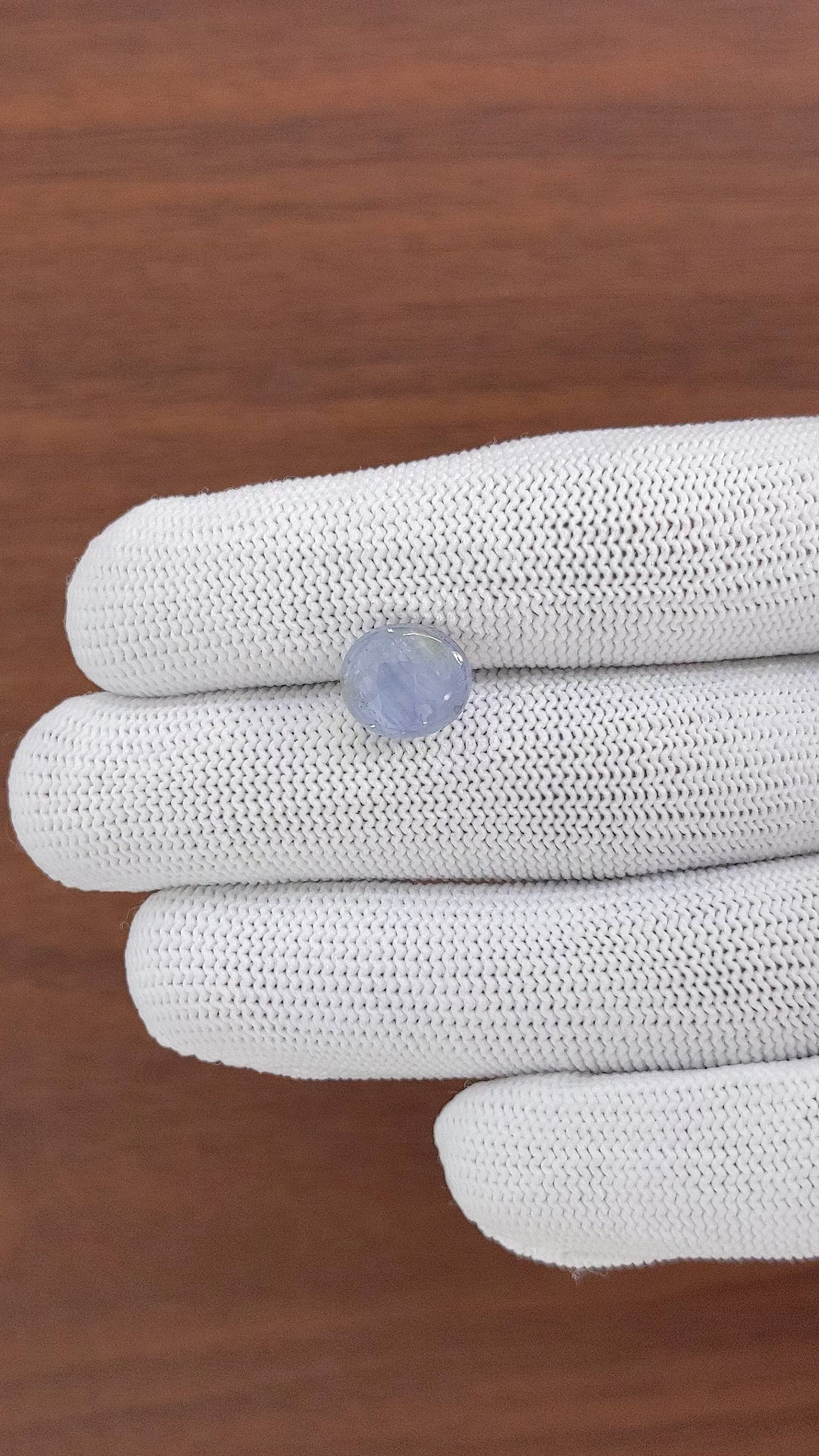 5.88 Ct. Blue Star Sapphire from Ceylon (Sri Lanka) Size Video