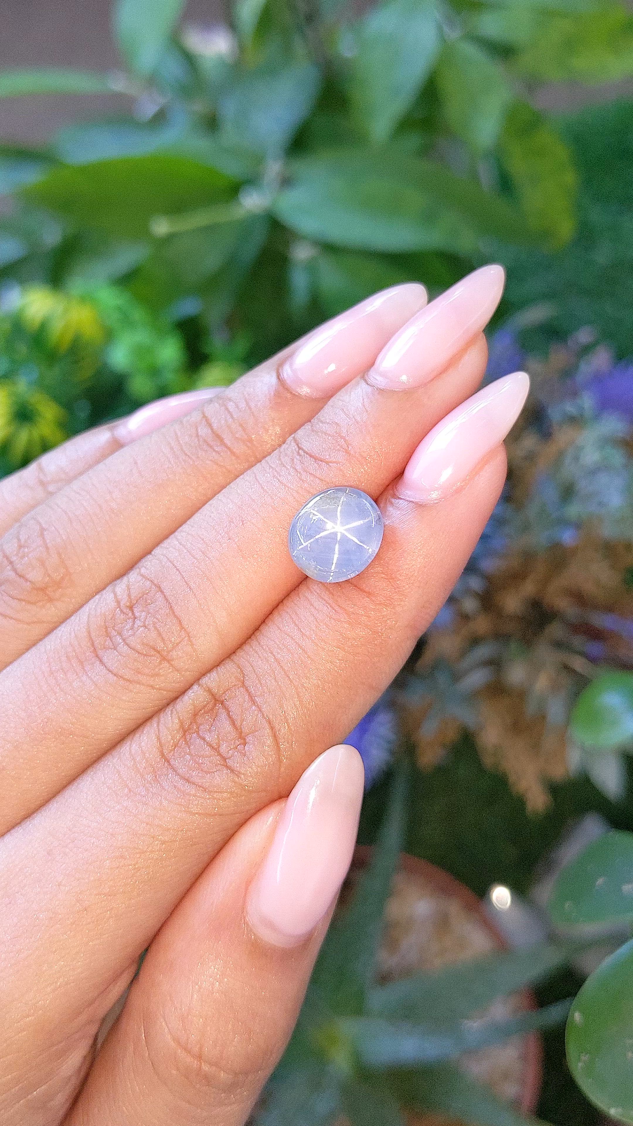 5.88 Ct. Blue Star Sapphire from Ceylon (Sri Lanka) Size Video