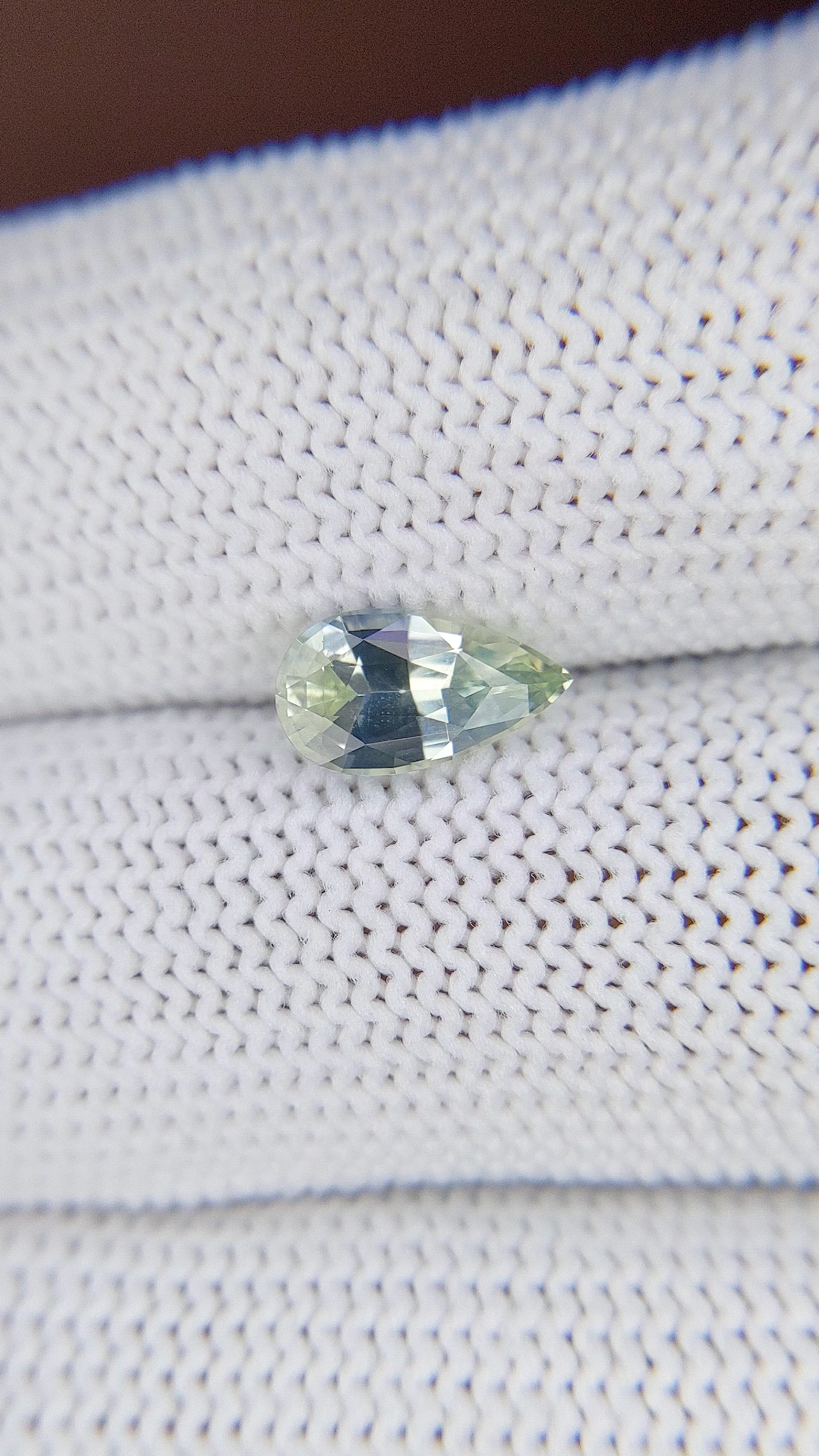 1.28 Ct. Bluish Green Sapphire from Africa Size Video