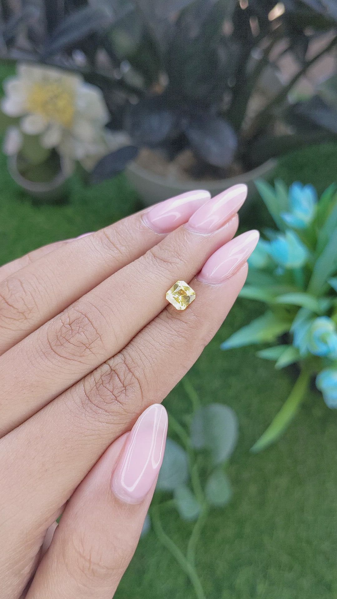 1.16 Ct. Yellow Sapphire from Ceylon (Sri Lanka) Size Video