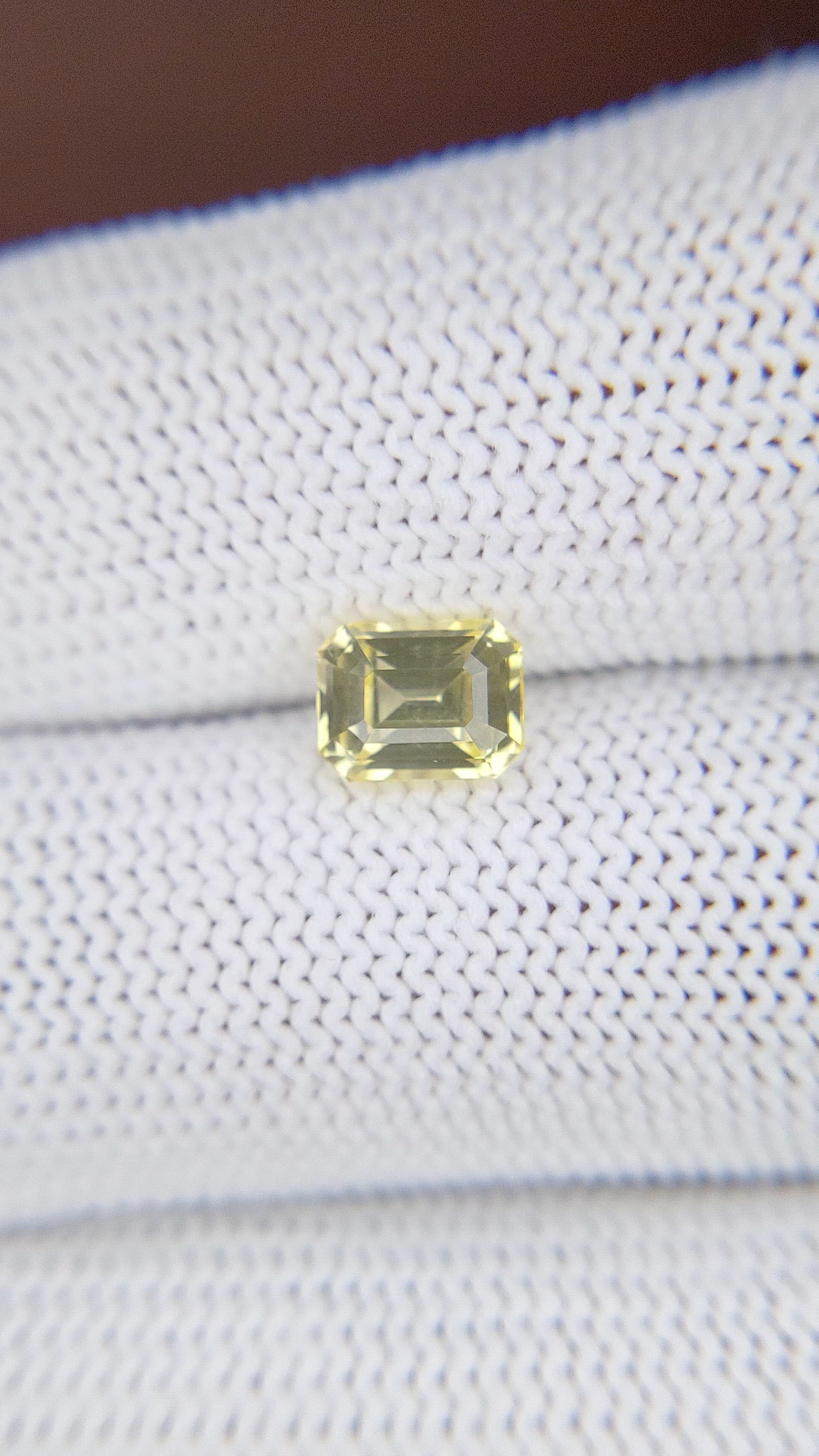 1.51 Ct. Yellow Sapphire from Ceylon (Sri Lanka) Size Video