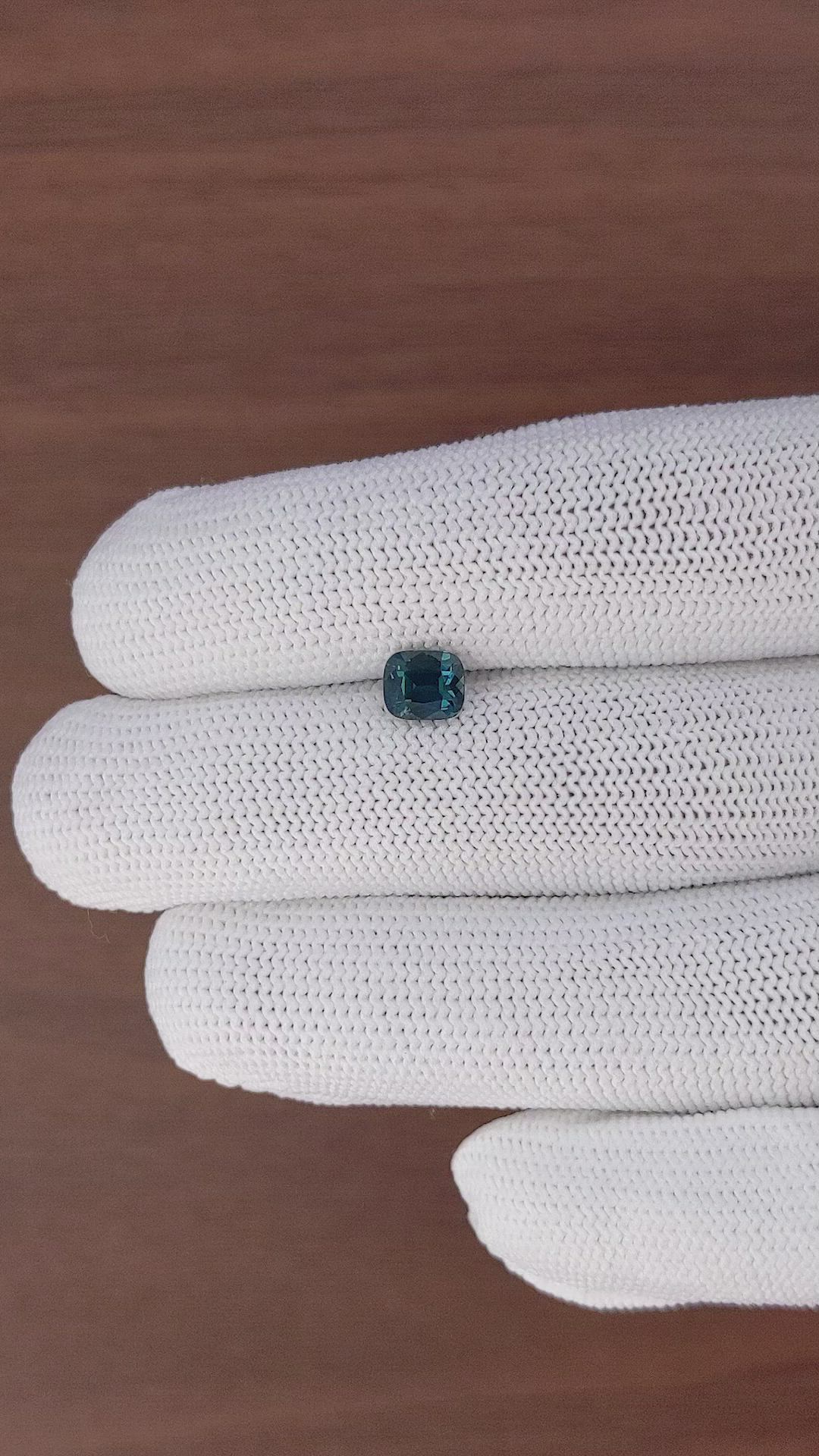1.41 Ct. Bluish Green Sapphire from Africa Size Video