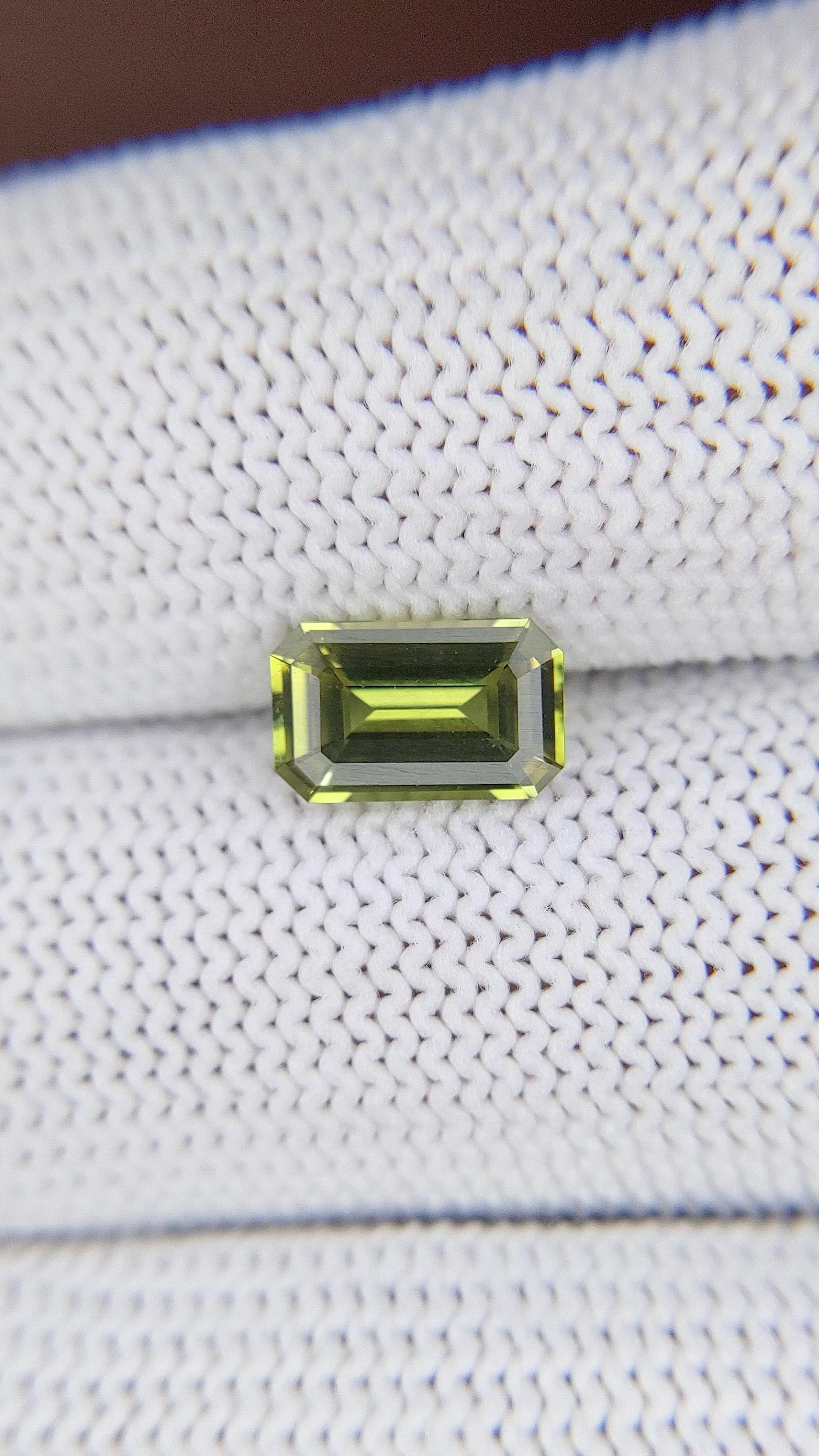 1.56 Ct. Yellowish Green Sapphire from Africa Size Video