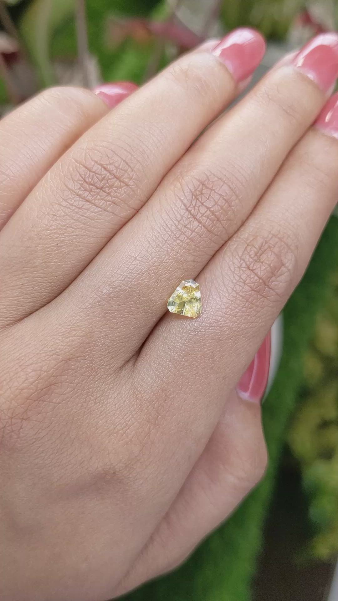 1.15 Ct. Yellow Sapphire from Ceylon (Sri Lanka) Size Video