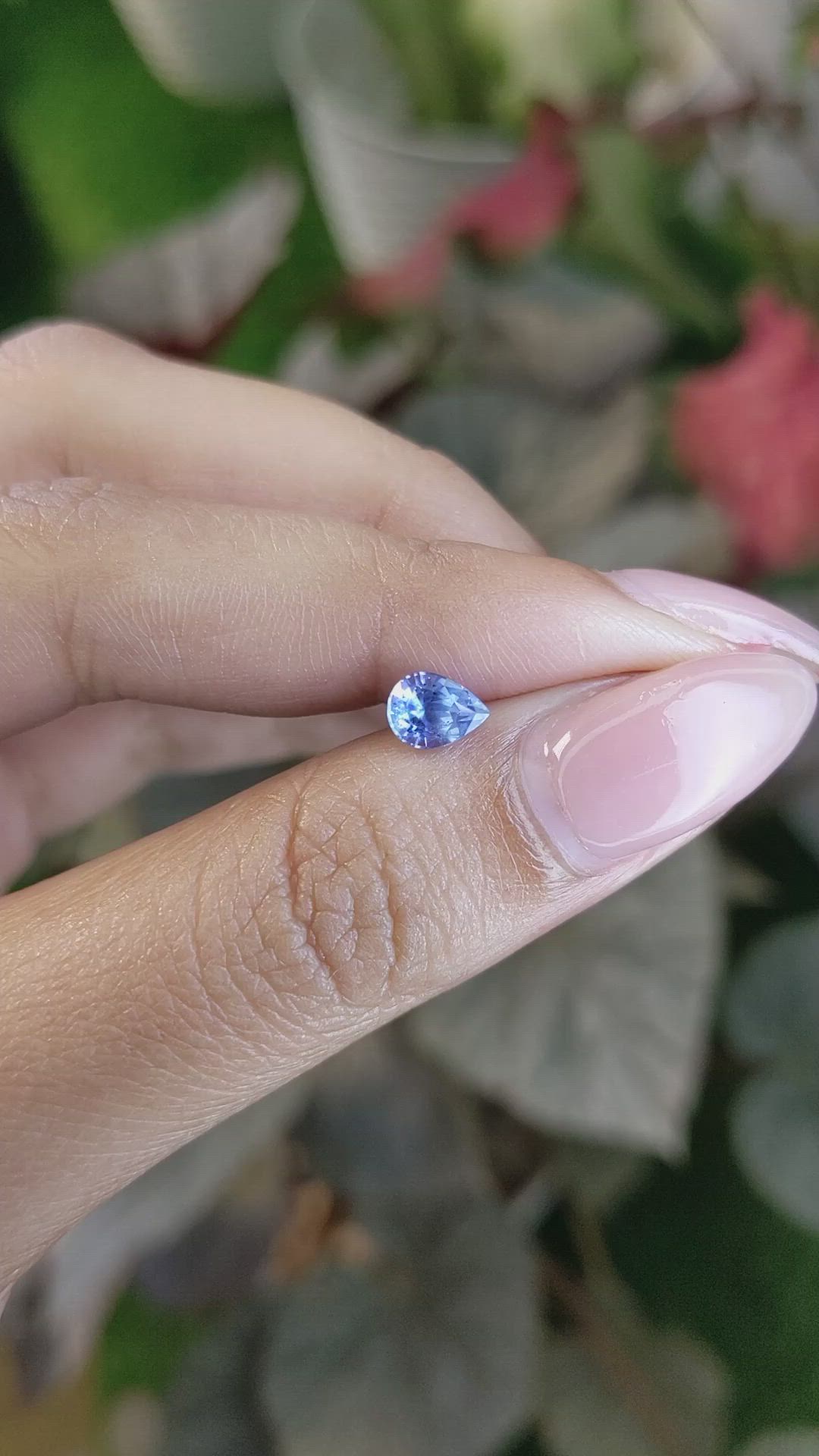 0.84 Ct. Blue Sapphire from Ceylon (Sri Lanka) Size Video