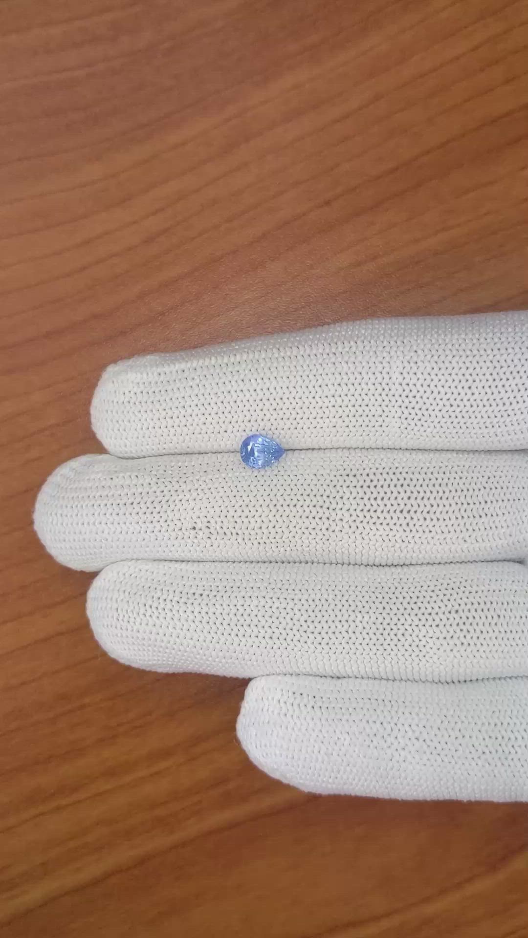 0.84 Ct. Blue Sapphire from Ceylon (Sri Lanka) Size Video