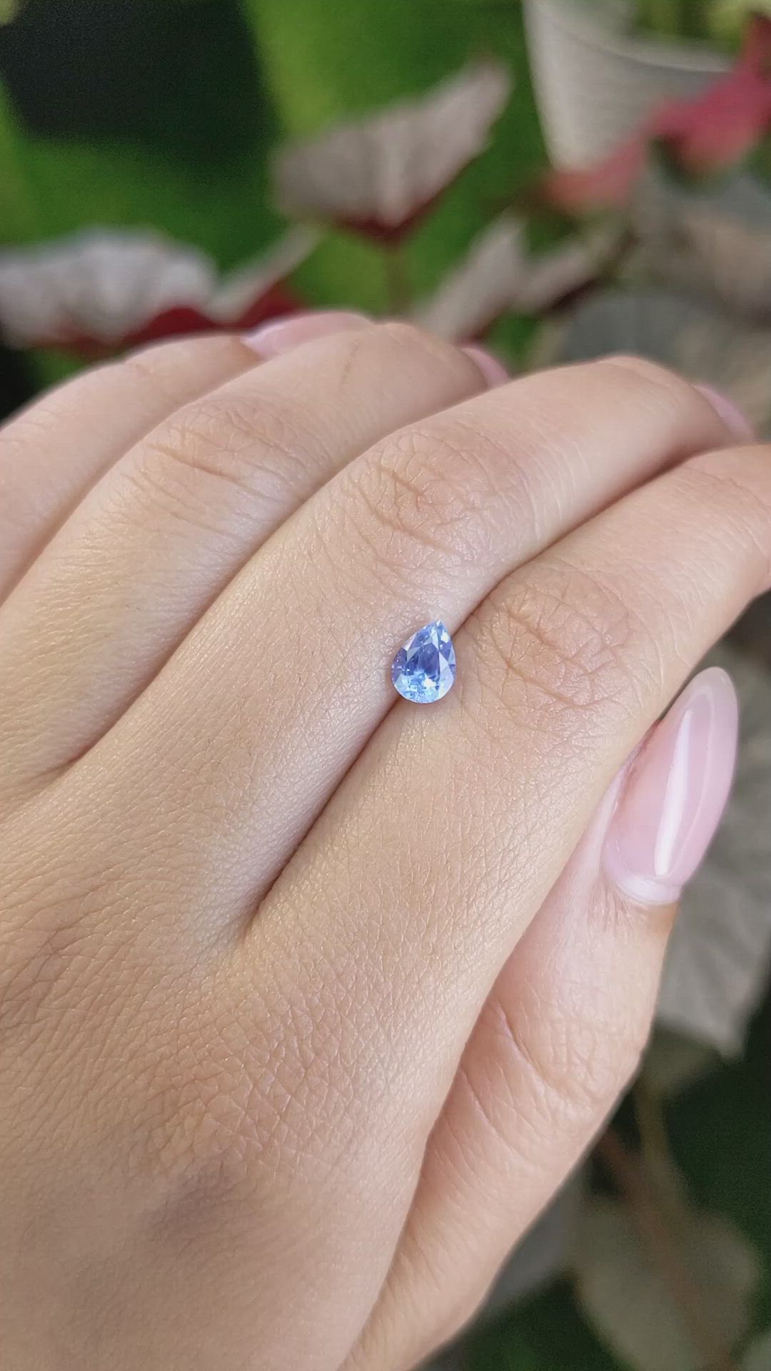0.84 Ct. Blue Sapphire from Ceylon (Sri Lanka) Size Video