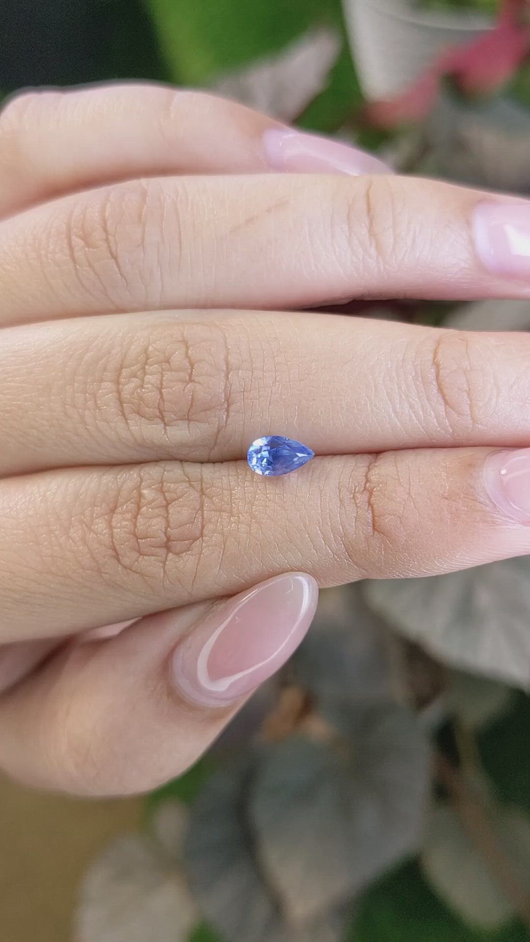 0.93 Ct. Blue Sapphire from Ceylon (Sri Lanka) Size Video