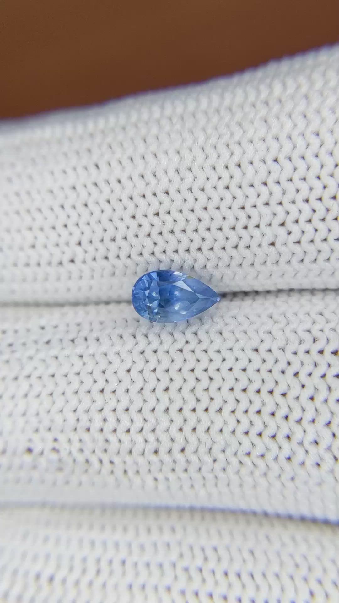 0.93 Ct. Blue Sapphire from Ceylon (Sri Lanka) Size Video