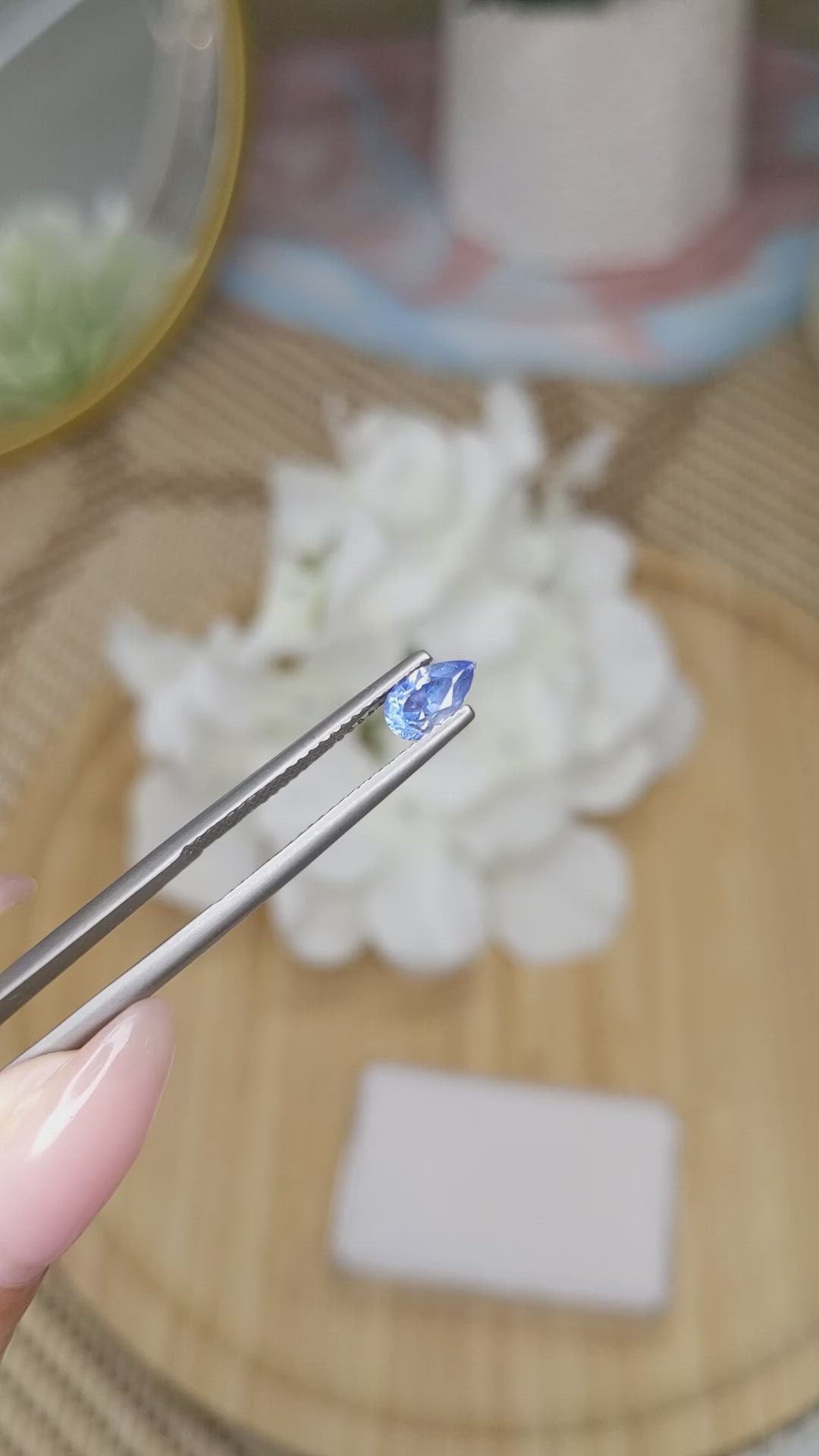 0.93 Ct. Blue Sapphire from Ceylon (Sri Lanka) Size Video