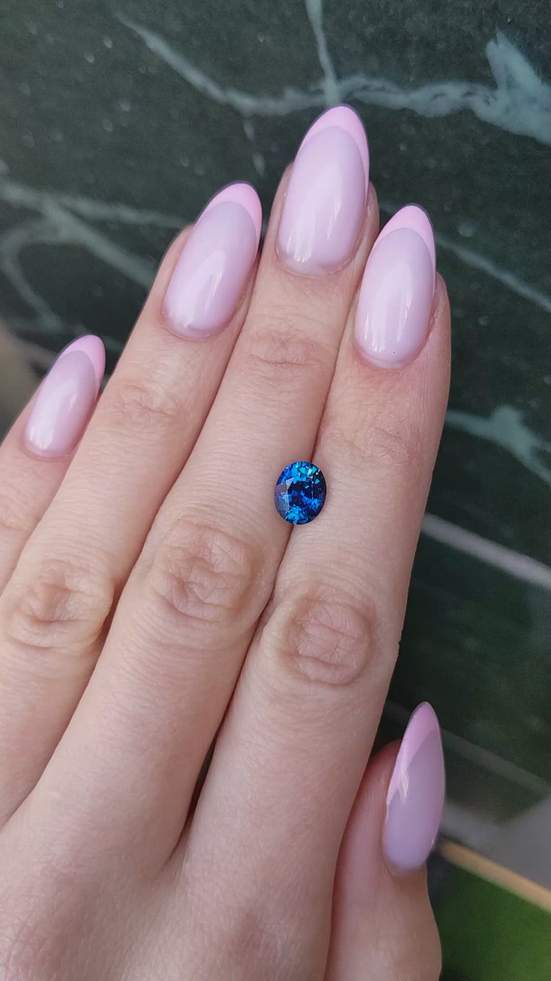 2.05 Ct. Blue Sapphire from Ceylon (Sri Lanka) Size Video