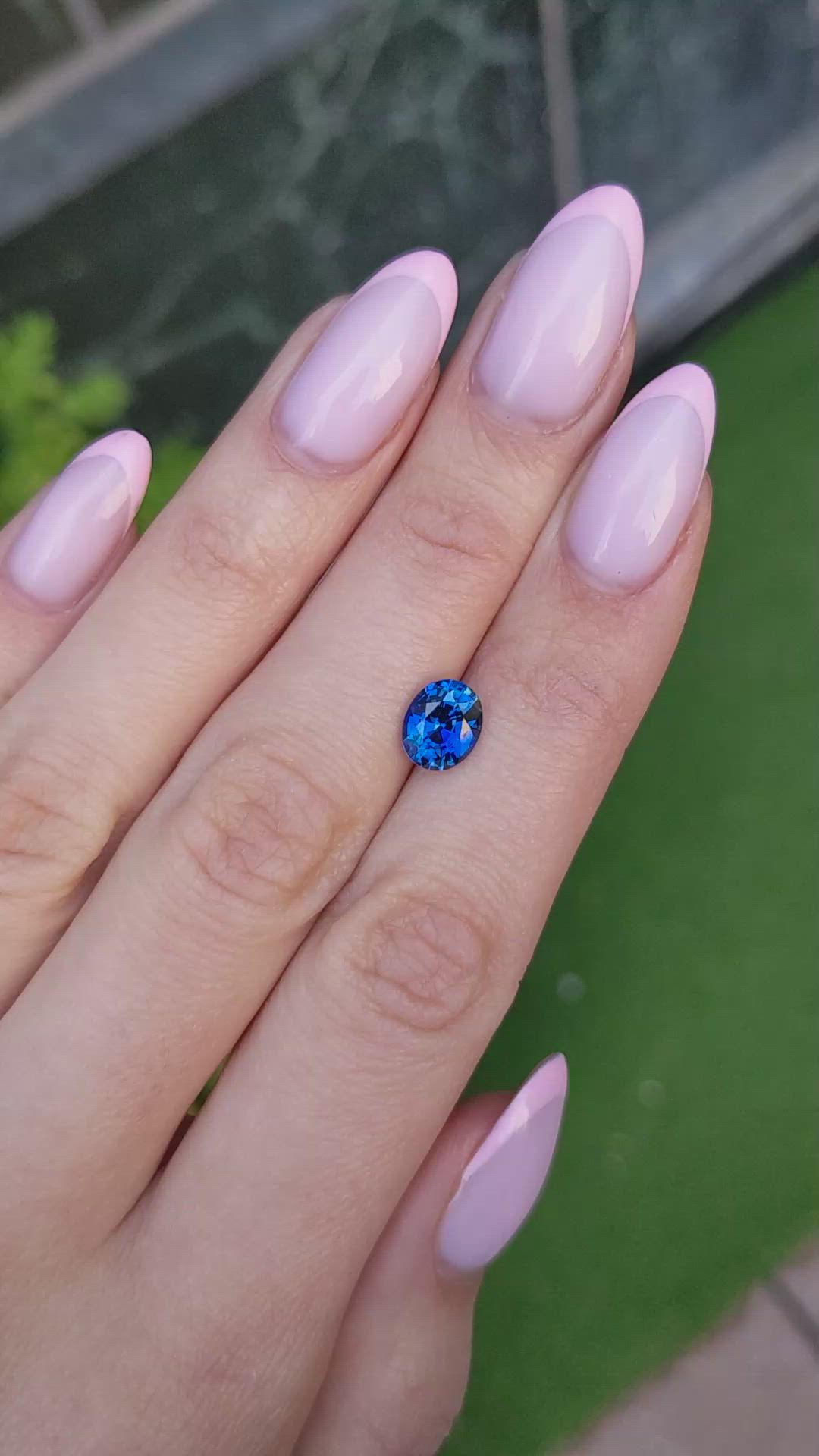 2.05 Ct. Blue Sapphire from Ceylon (Sri Lanka) Size Video