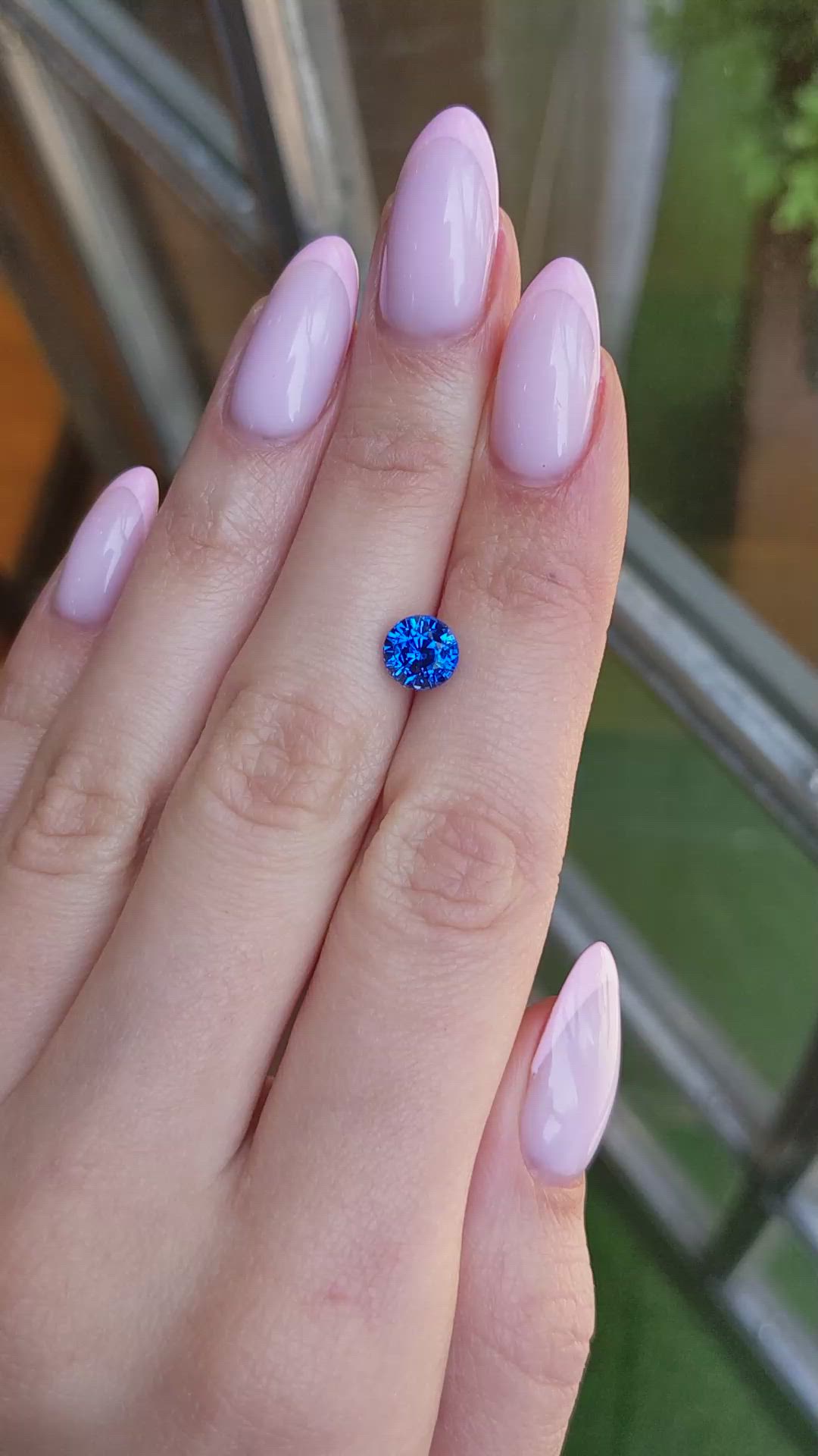 2.20 Ct. Blue Sapphire from Ceylon (Sri Lanka) Size Video