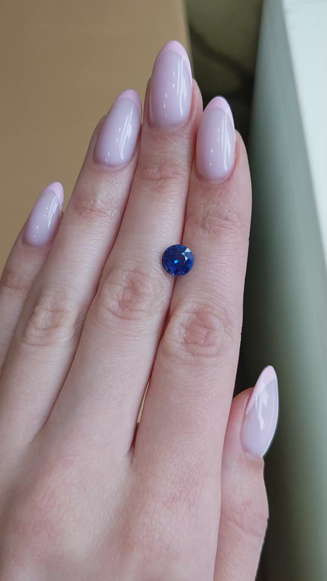 2.58 Ct. Blue Sapphire from Ceylon (Sri Lanka) Size Video
