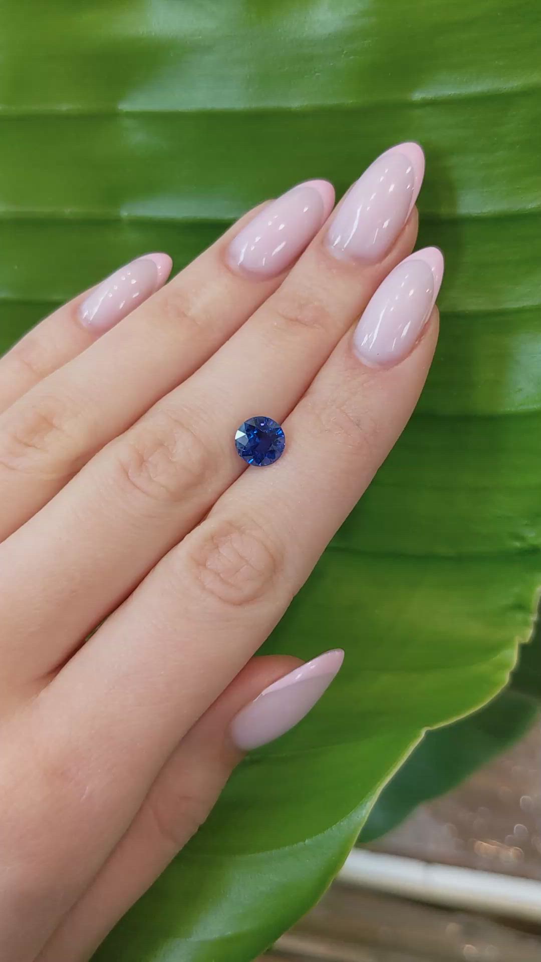 2.58 Ct. Blue Sapphire from Ceylon (Sri Lanka) Size Video