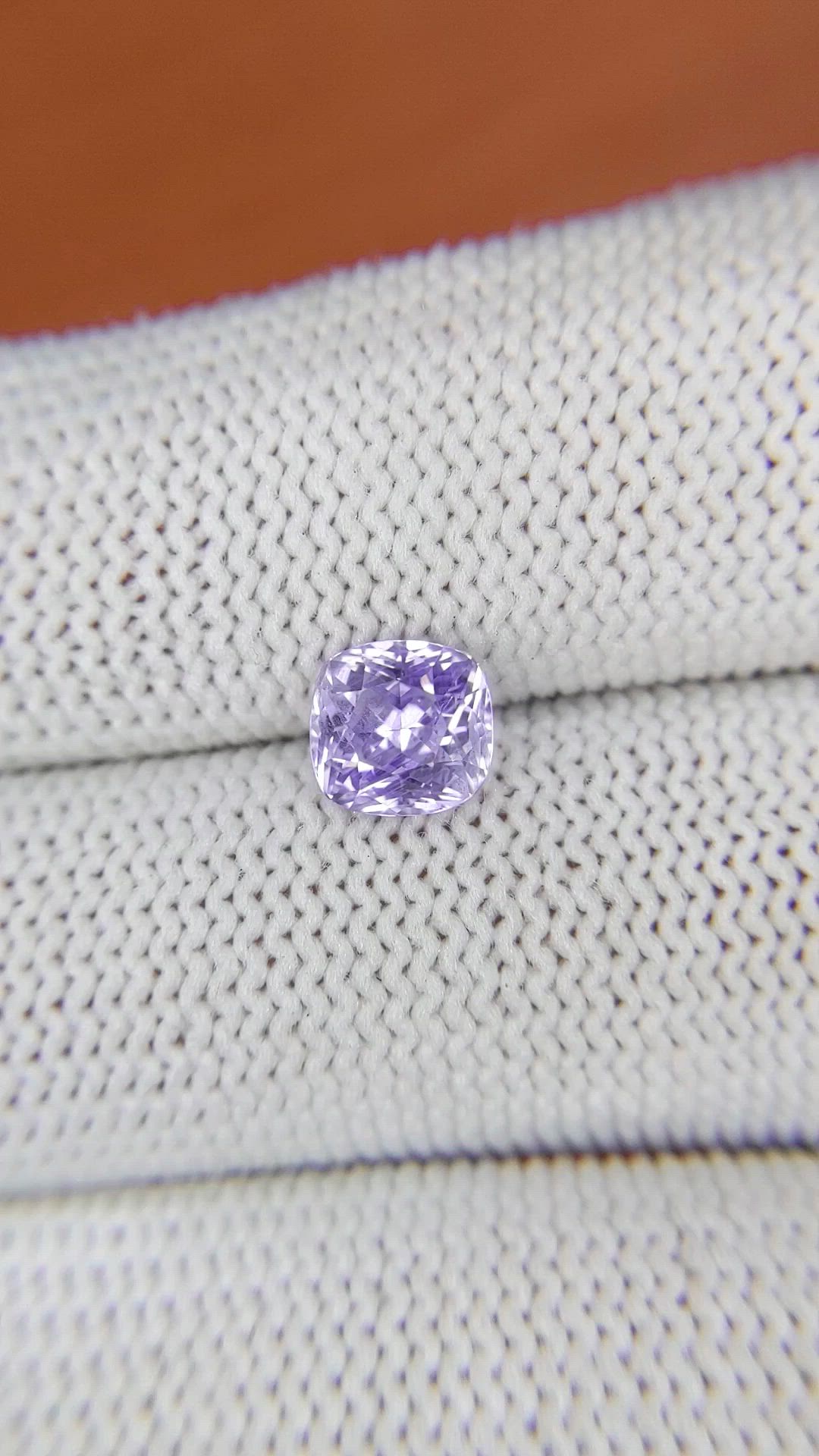 1.57 Ct. Purple Sapphire from Ceylon (Sri Lanka) Size Video
