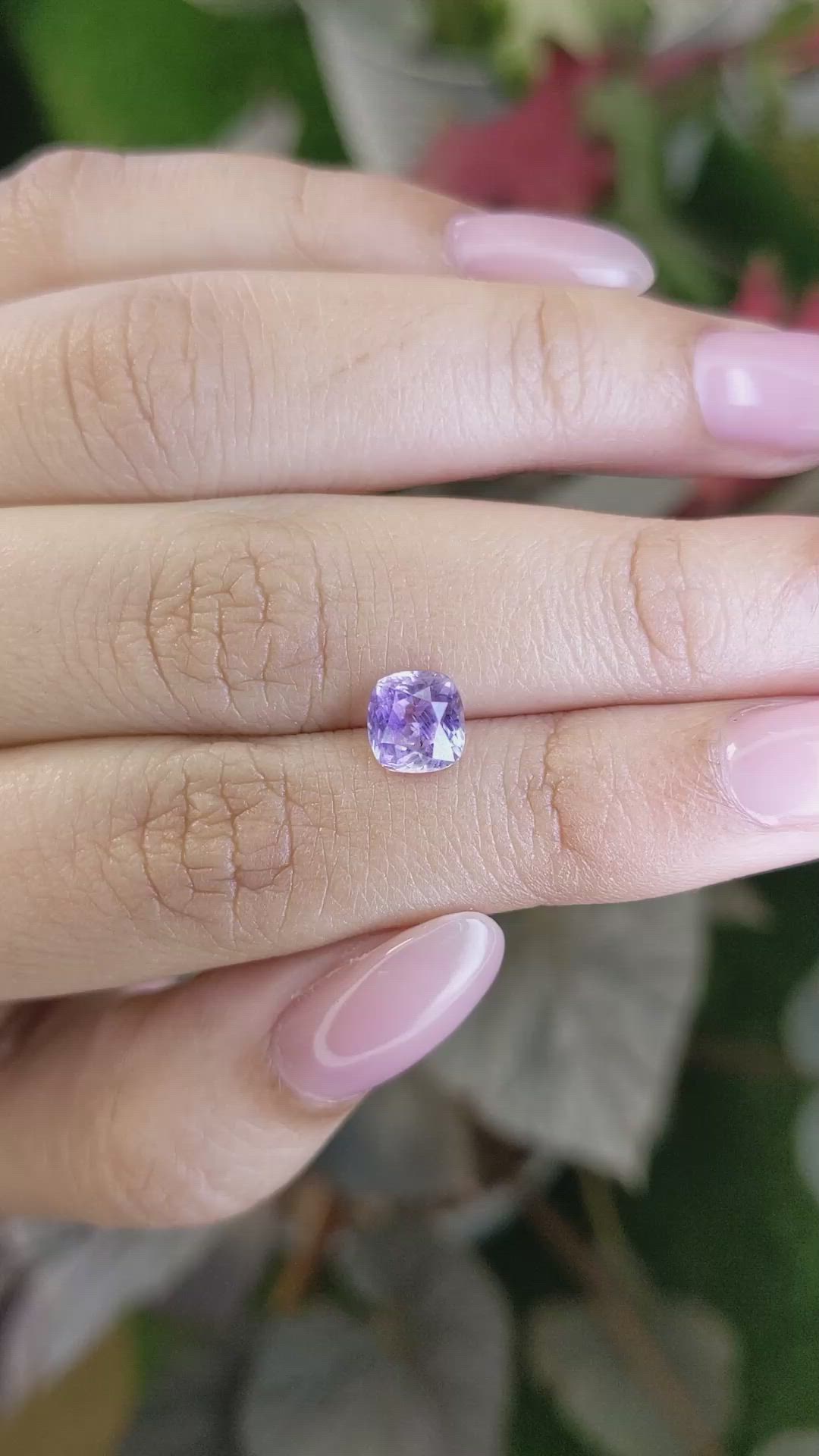 1.57 Ct. Purple Sapphire from Ceylon (Sri Lanka) Size Video