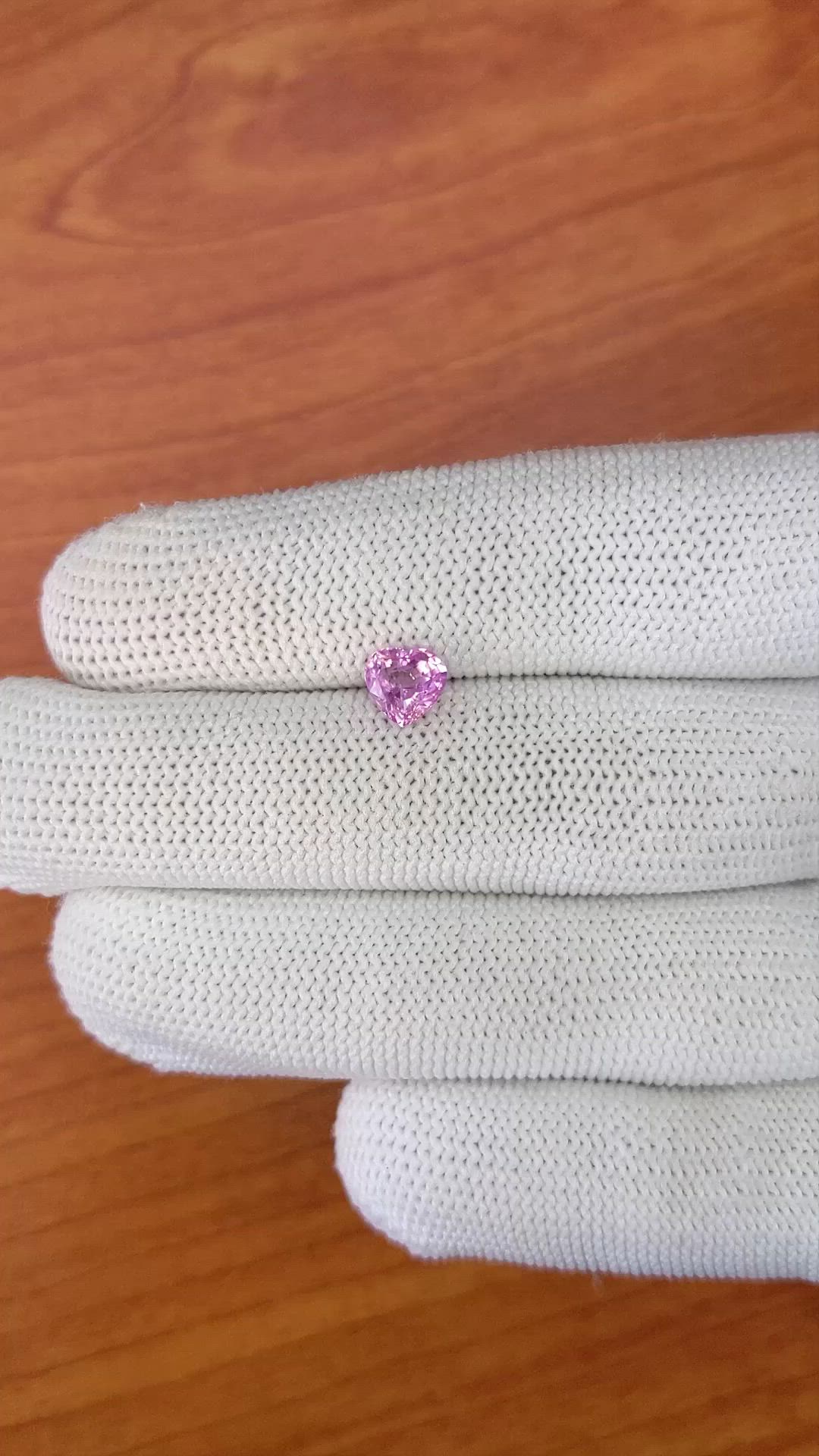 1.13 Ct. Purplish Pink Sapphire from Ceylon (Sri Lanka) Size Video