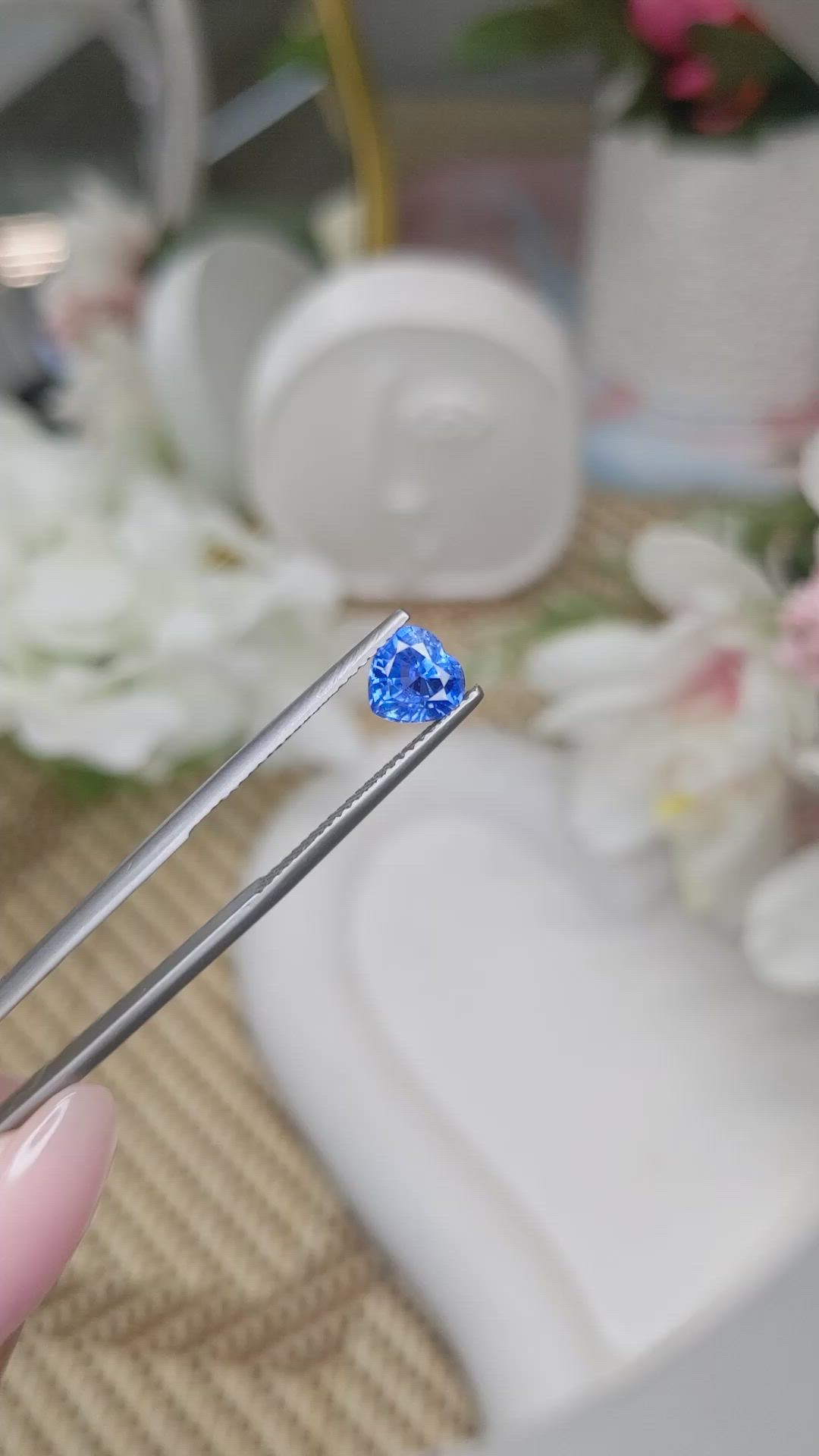 1.31 Ct. Blue Sapphire from Ceylon (Sri Lanka) Size Video