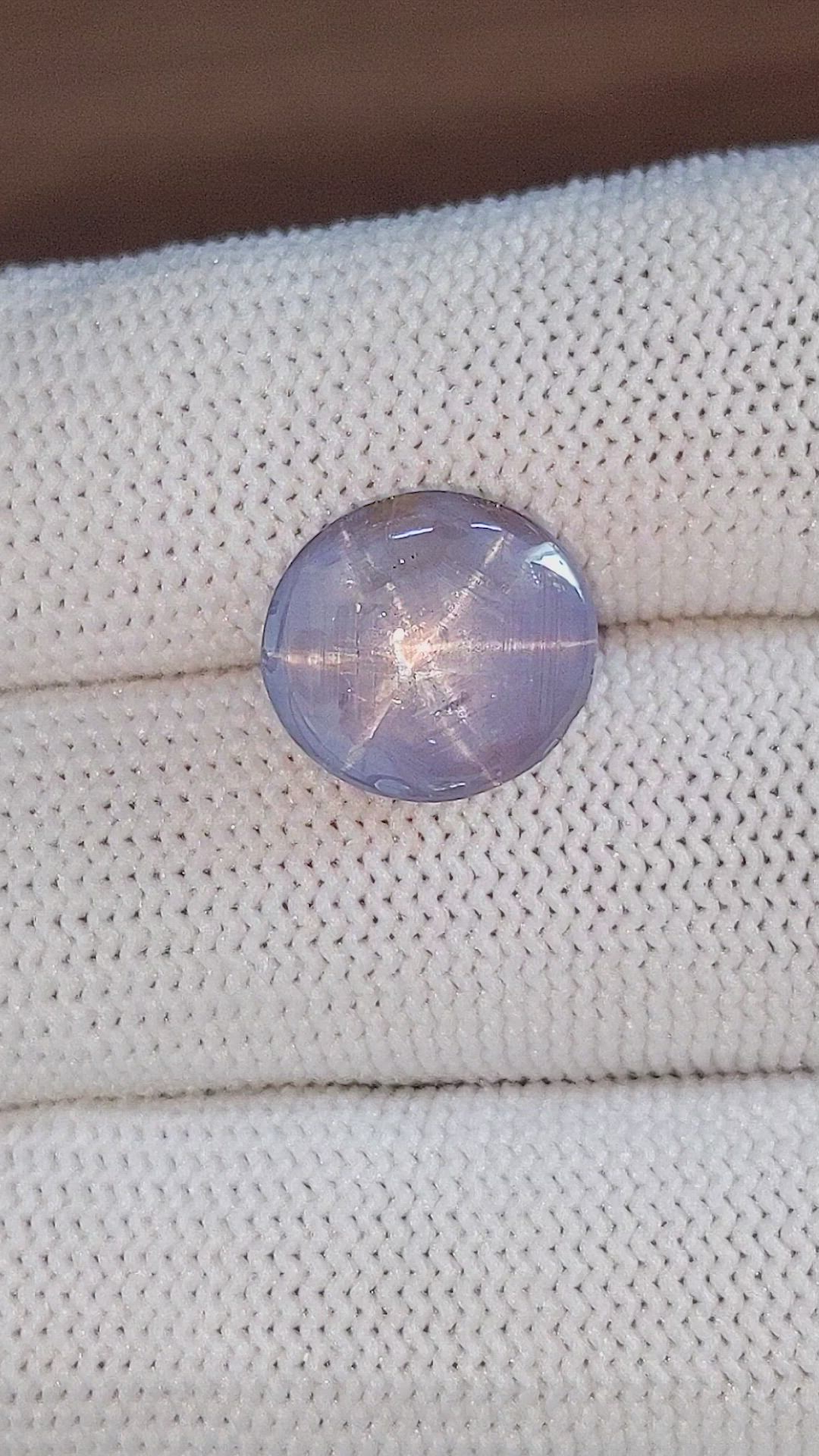 10.87 Ct. Bluish Grey Star Sapphire from Ceylon (Sri Lanka) Size Video