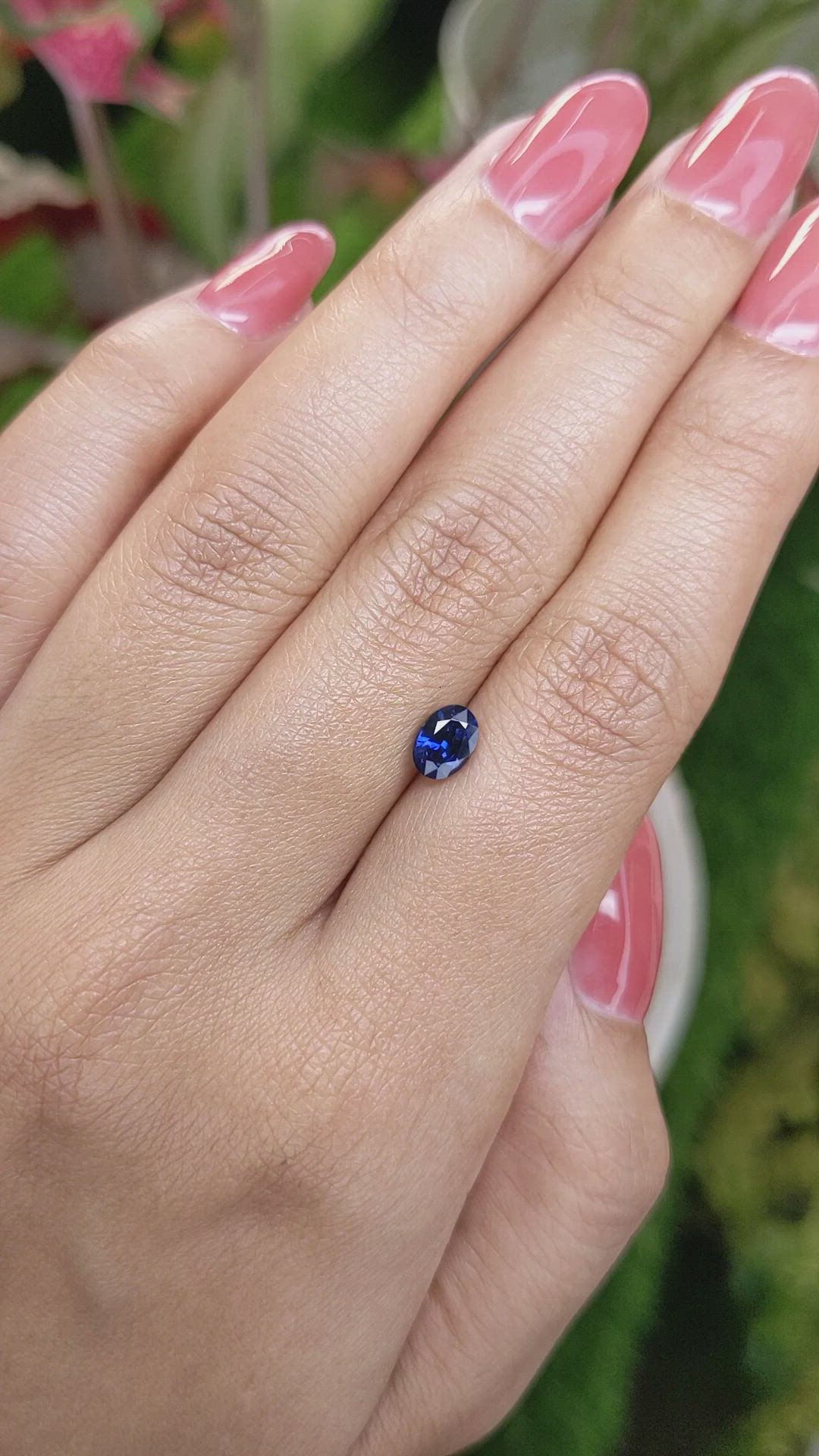 1.07 Ct. Blue Sapphire from Ceylon (Sri Lanka) Size Video