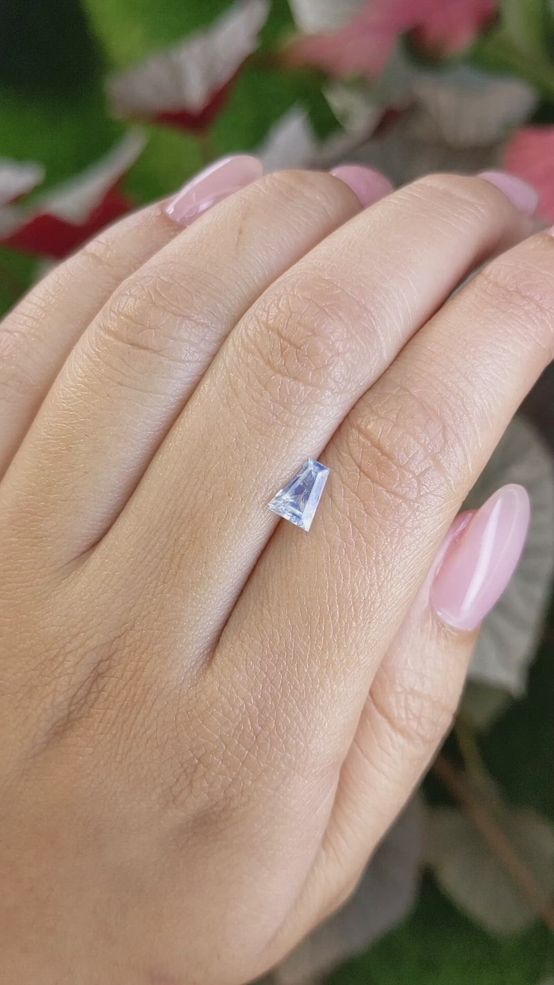 0.91 Ct. Blue Sapphire from Ceylon (Sri Lanka) Size Video