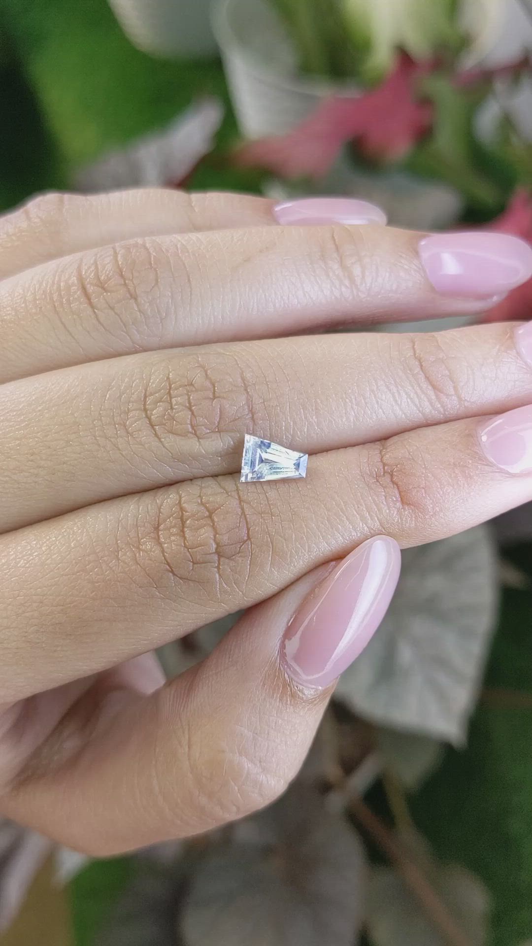 0.91 Ct. Blue Sapphire from Ceylon (Sri Lanka) Size Video
