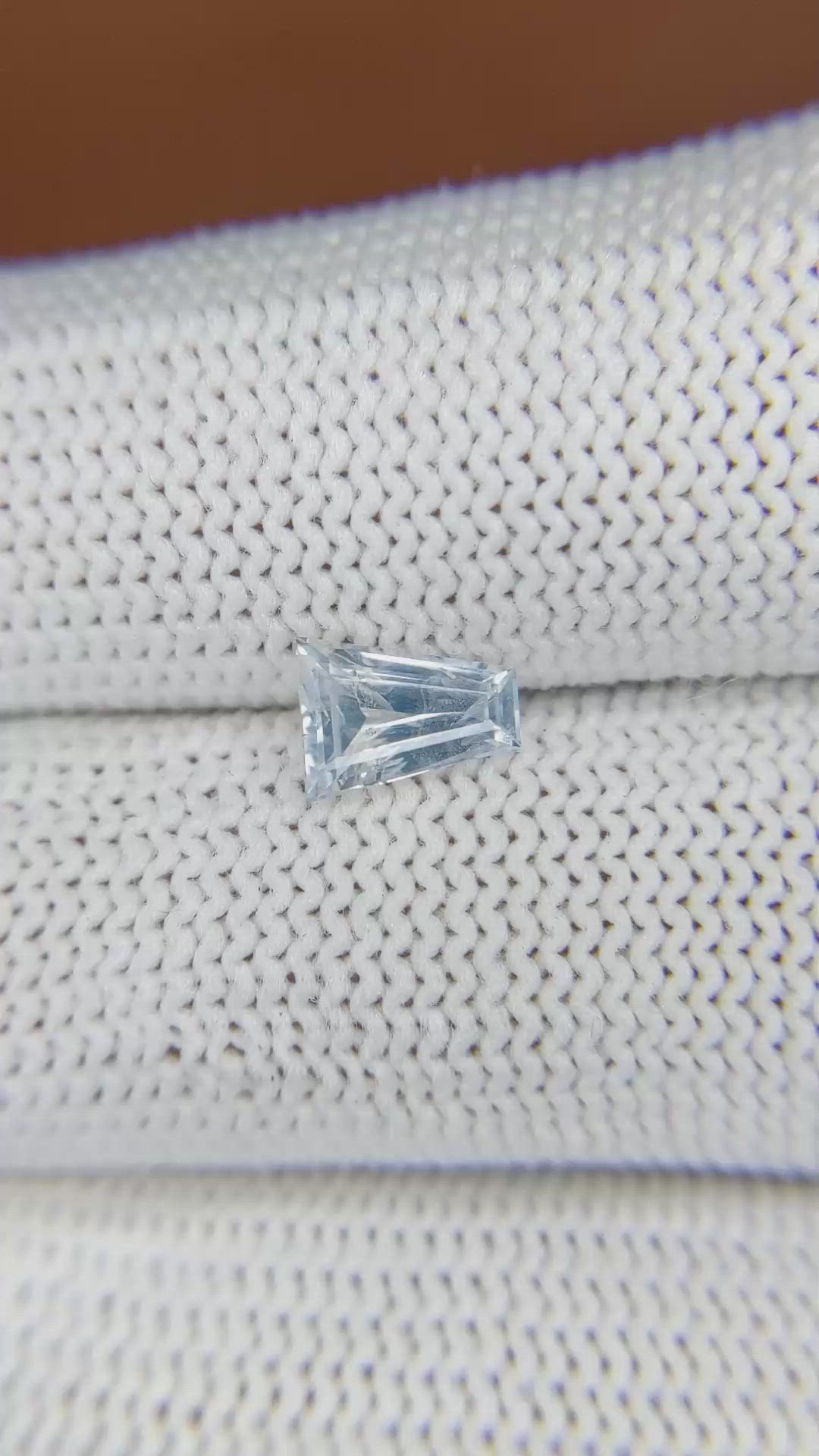 0.91 Ct. Blue Sapphire from Ceylon (Sri Lanka) Size Video