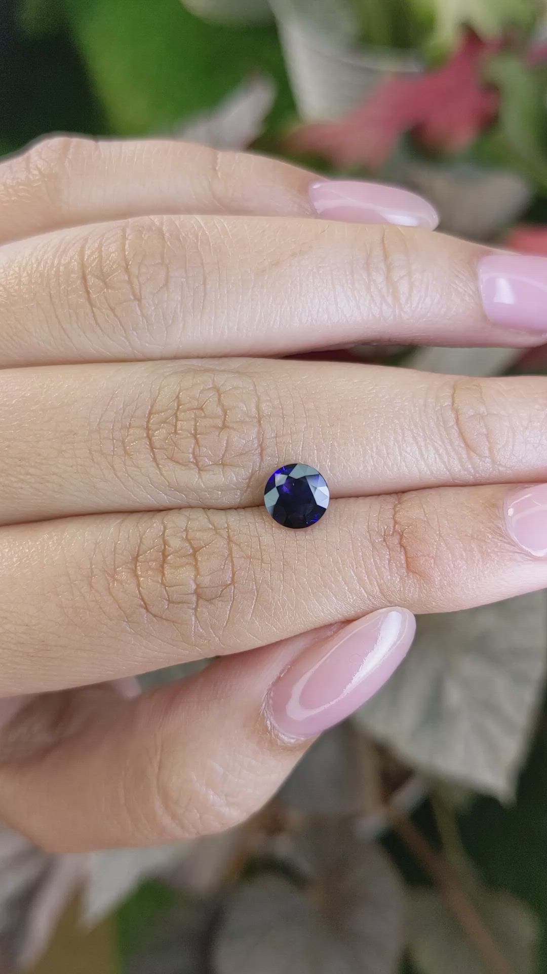 1.04 Ct. Blue Sapphire from Ceylon (Sri Lanka) Size Video