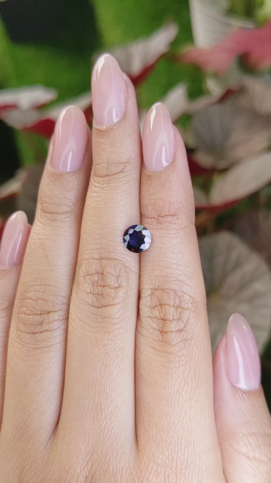 1.04 Ct. Blue Sapphire from Ceylon (Sri Lanka) Size Video