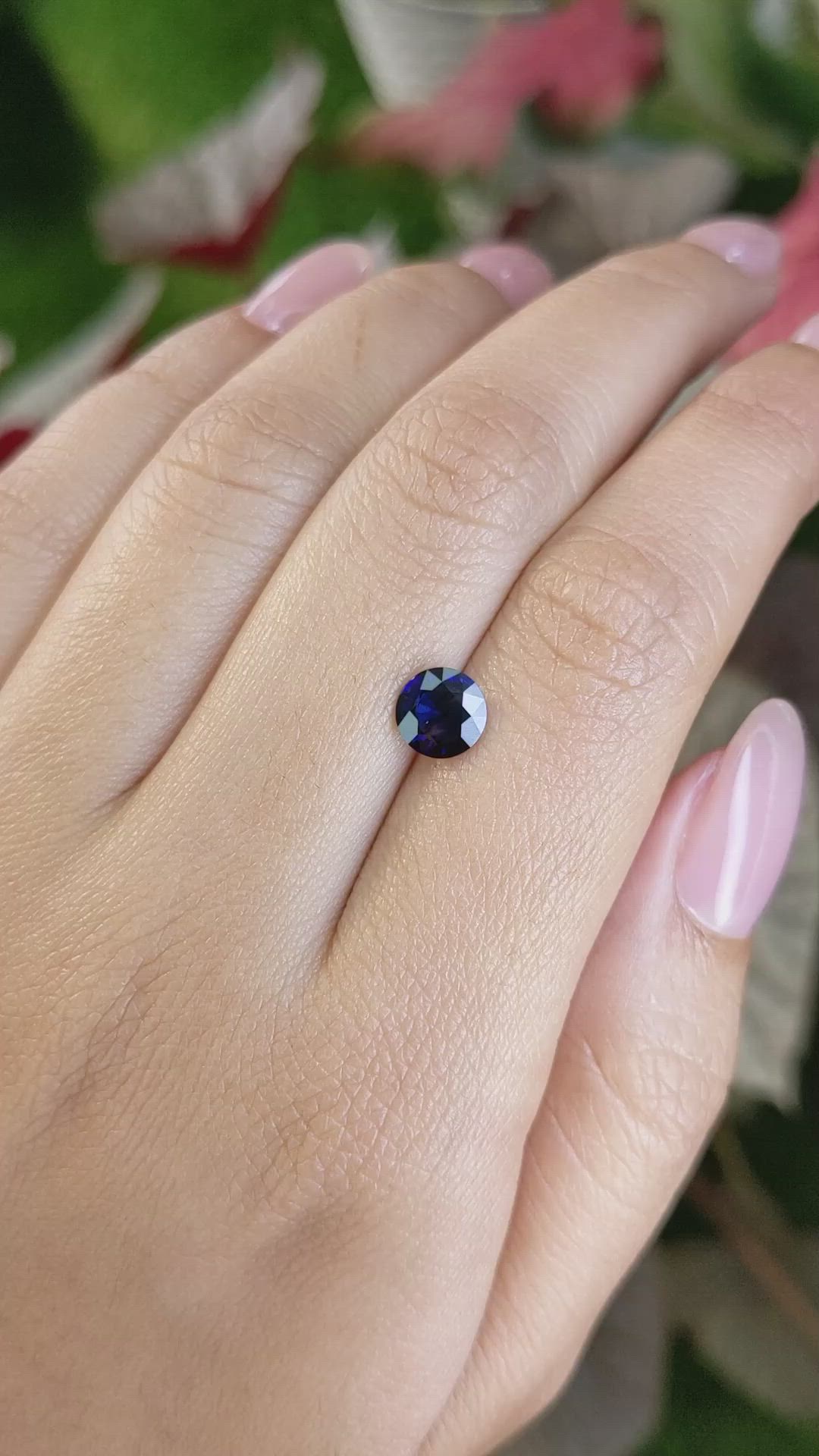 1.04 Ct. Blue Sapphire from Ceylon (Sri Lanka) Size Video