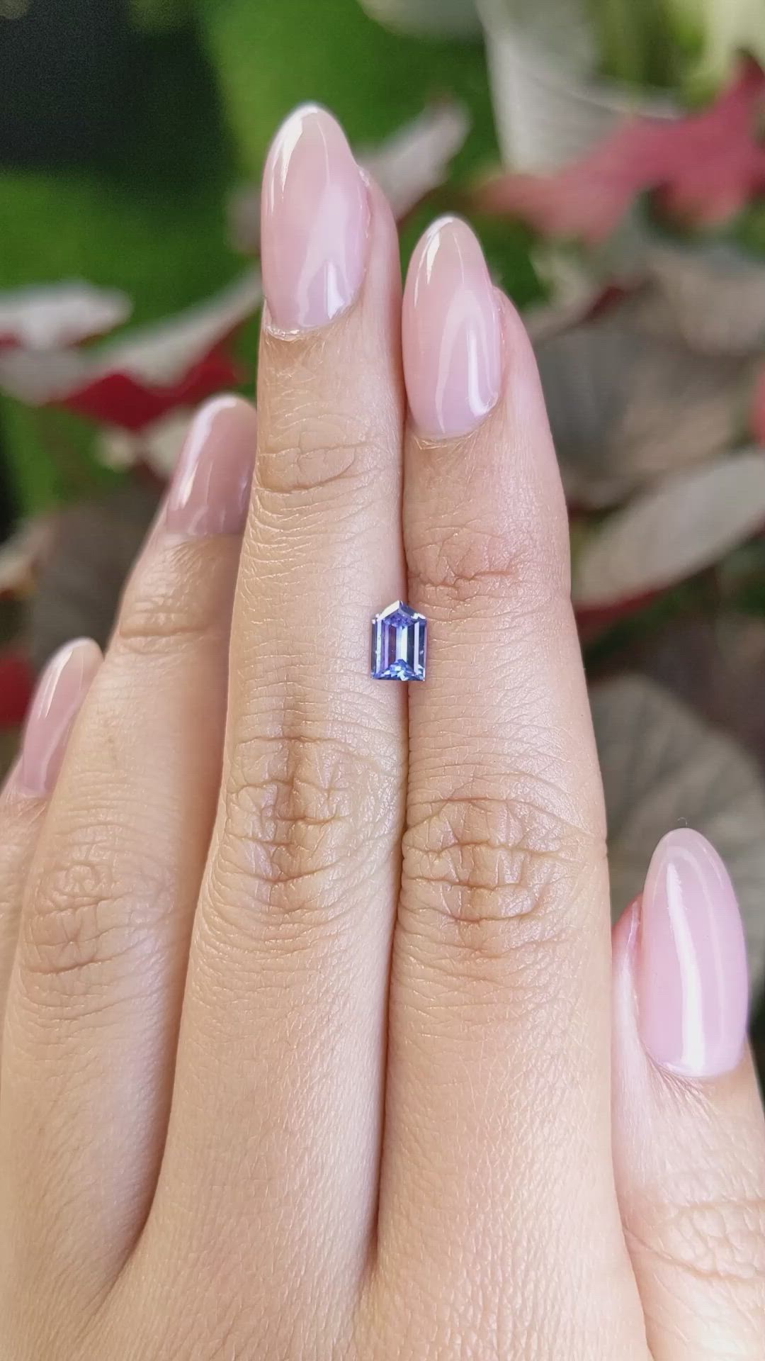 0.68 Ct. Blue Sapphire from Ceylon (Sri Lanka) Size Video