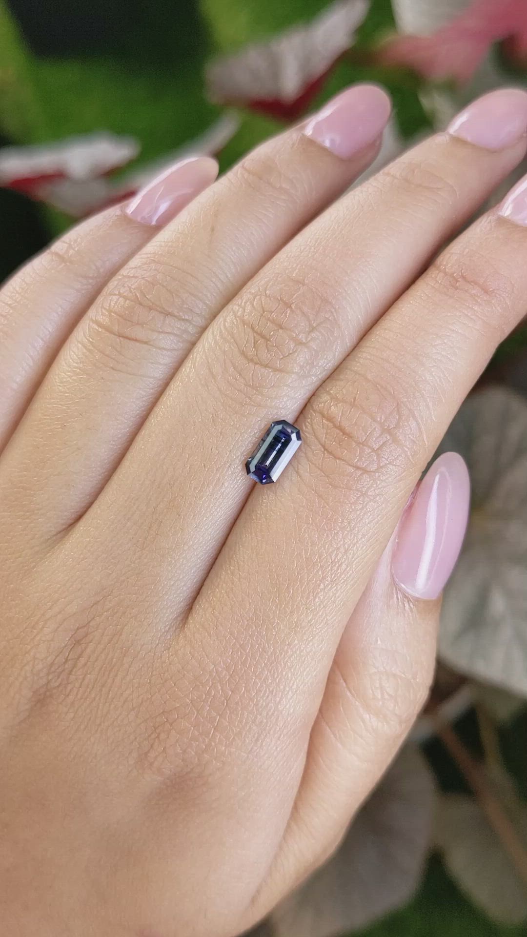 1.11 Ct. Blue Sapphire from Ceylon (Sri Lanka) Size Video