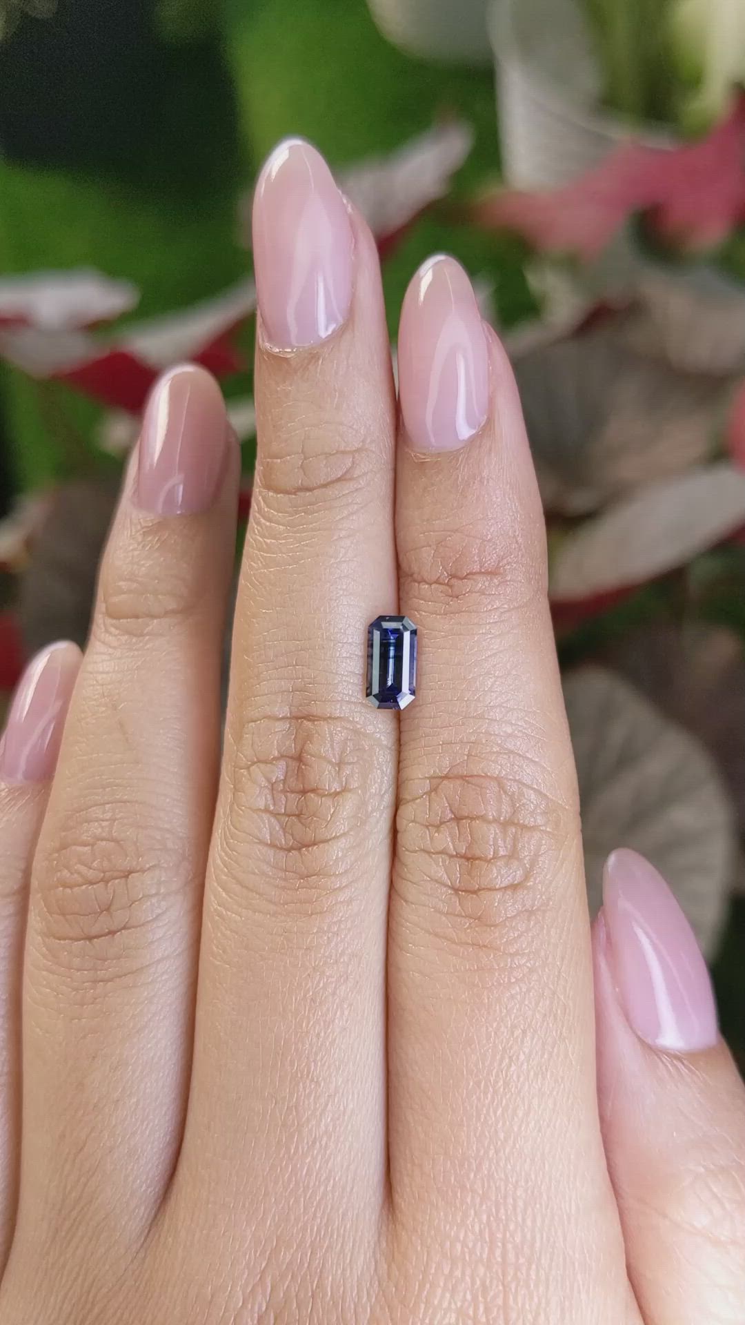1.11 Ct. Blue Sapphire from Ceylon (Sri Lanka) Size Video
