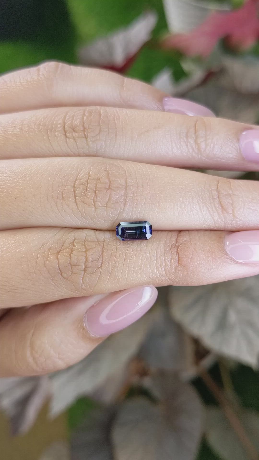 1.11 Ct. Blue Sapphire from Ceylon (Sri Lanka) Size Video
