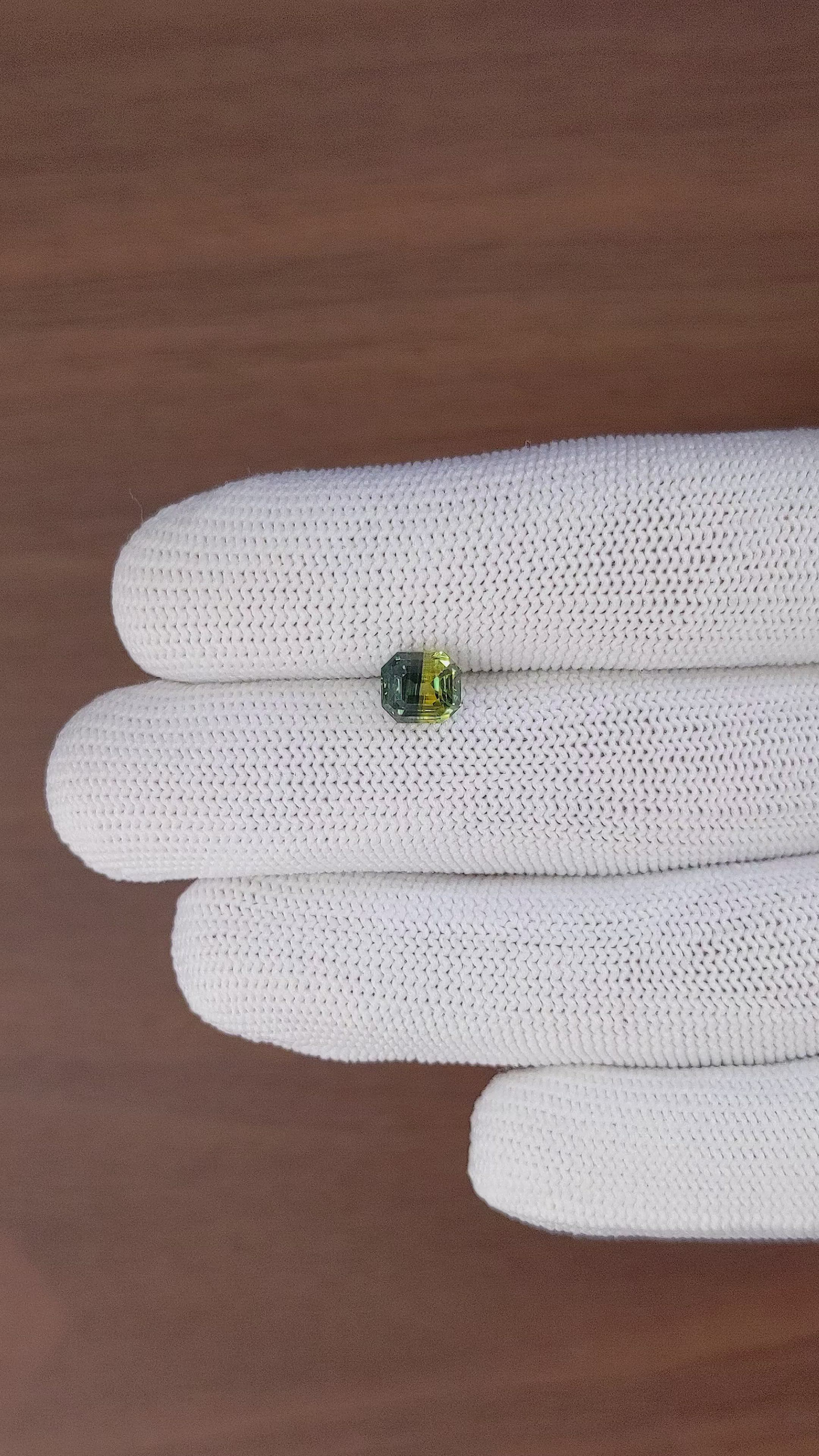2.01 Ct. Bi Color / Parti Sapphire from Madagascar Size Video