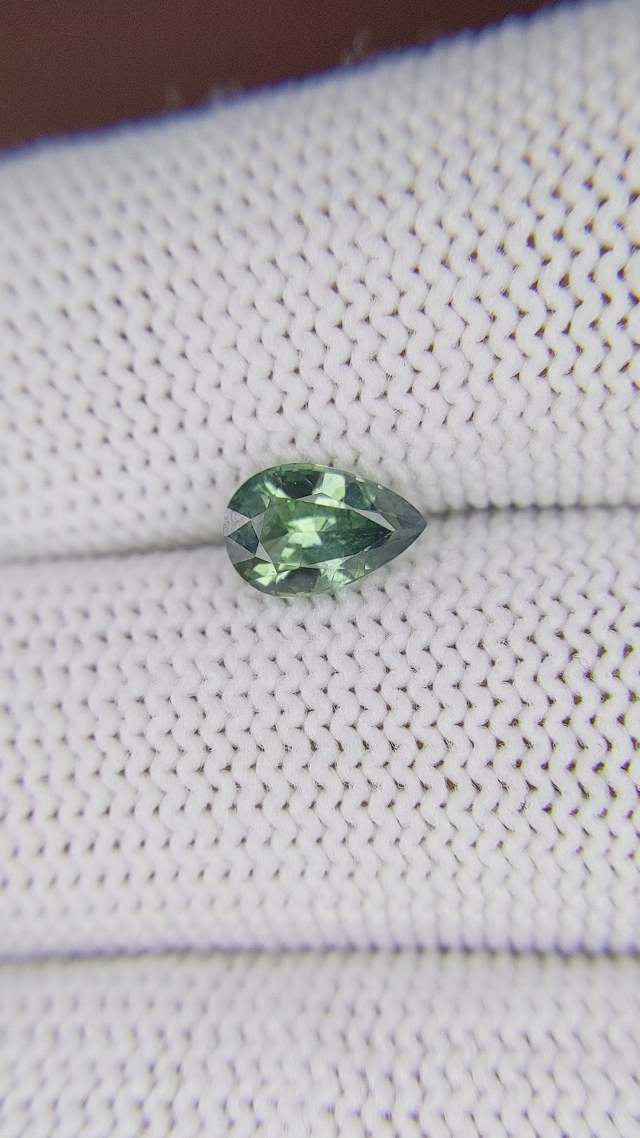 1.03 Ct. Green Sapphire from Madagascar Size Video