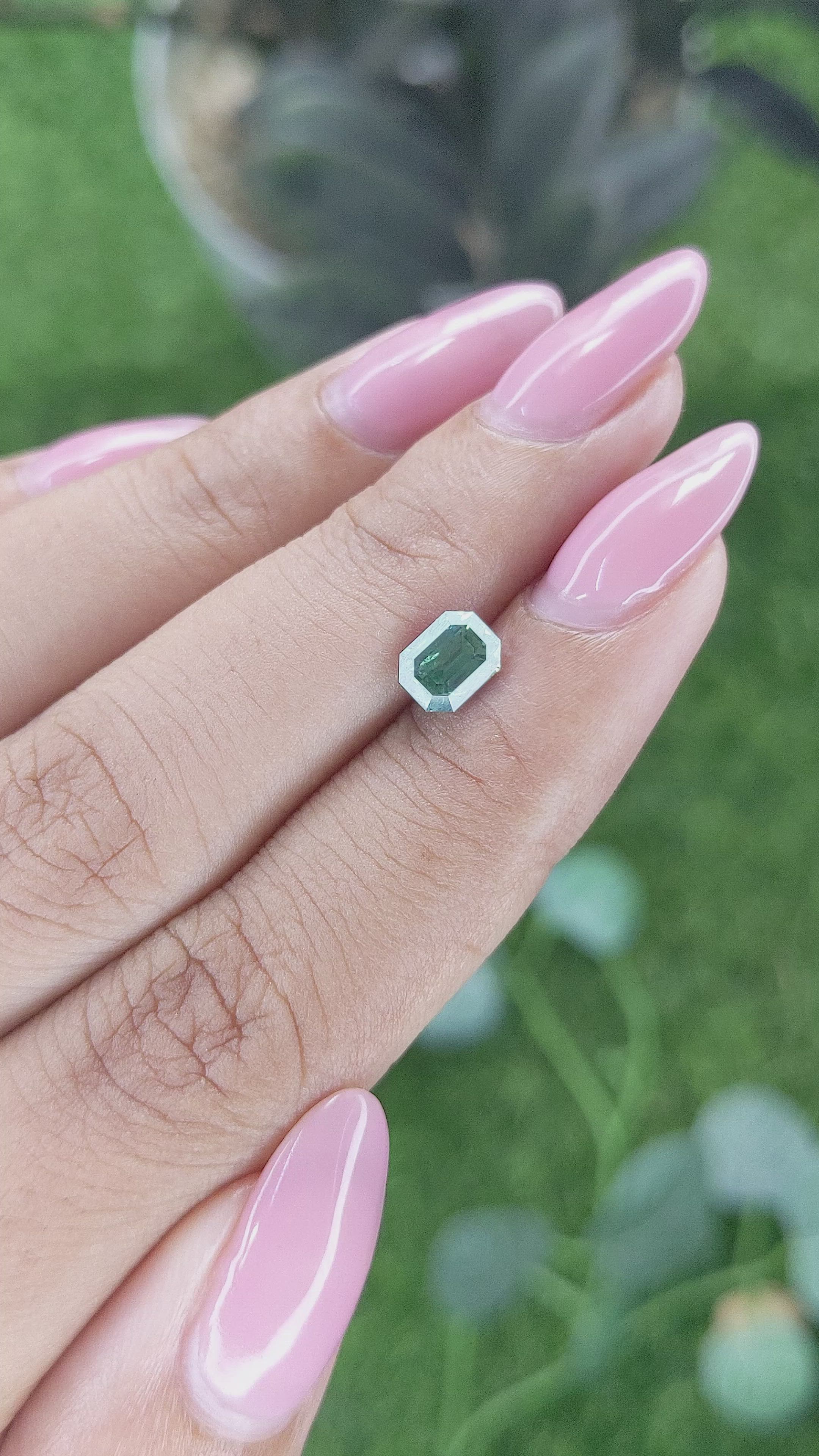 1.09 Ct. Yellowish Green Sapphire from Madagascar Size Video