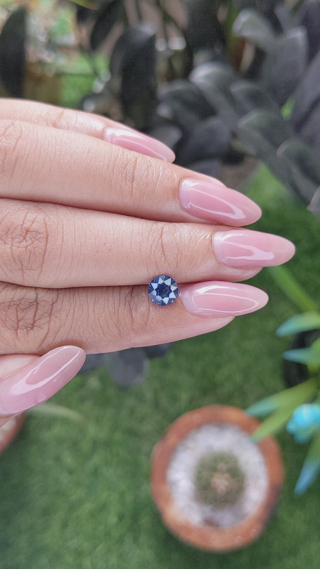 1.05 Ct. Blue Sapphire from Madagascar Size Video