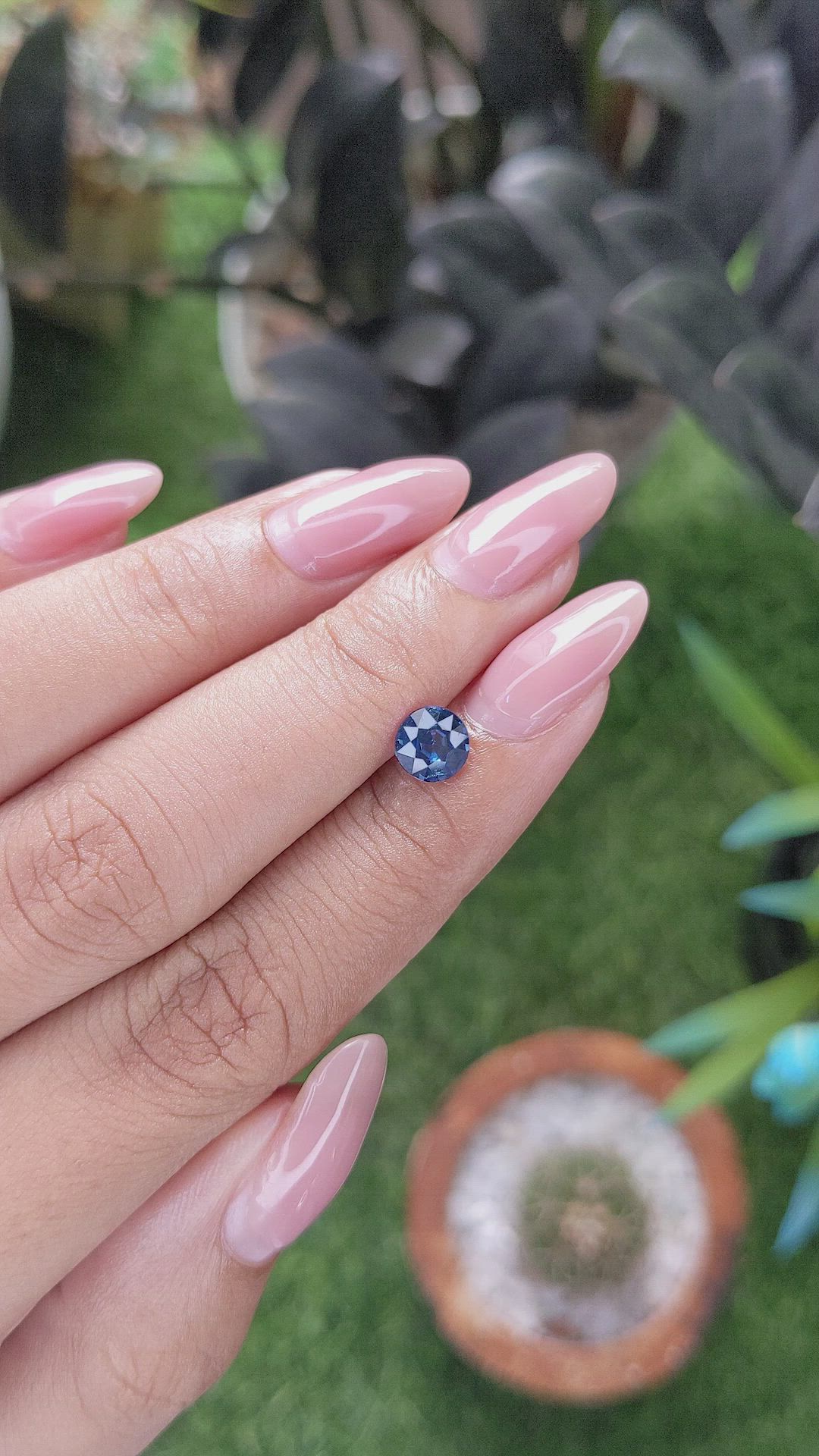 1.05 Ct. Blue Sapphire from Madagascar Size Video
