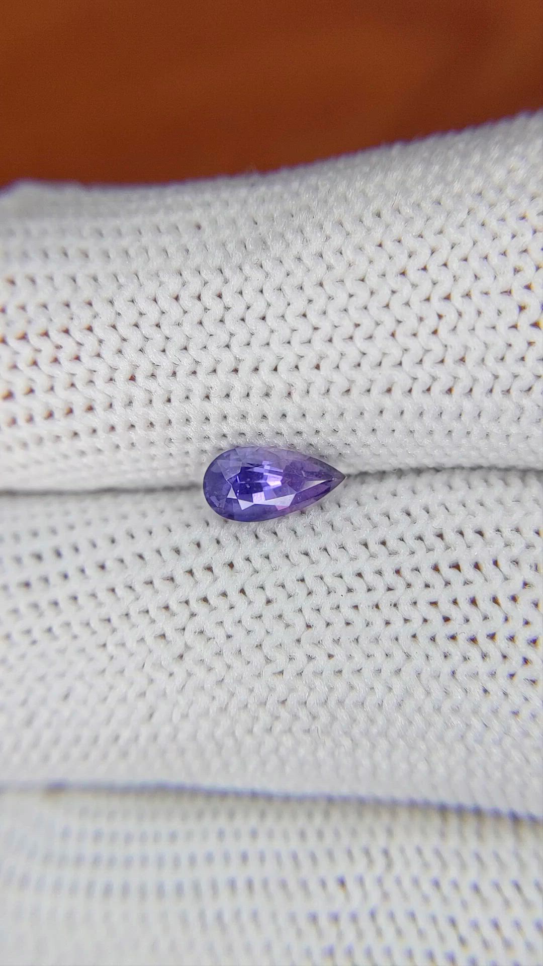 0.64 Ct. Purple Sapphire from Ceylon (Sri Lanka) Size Video
