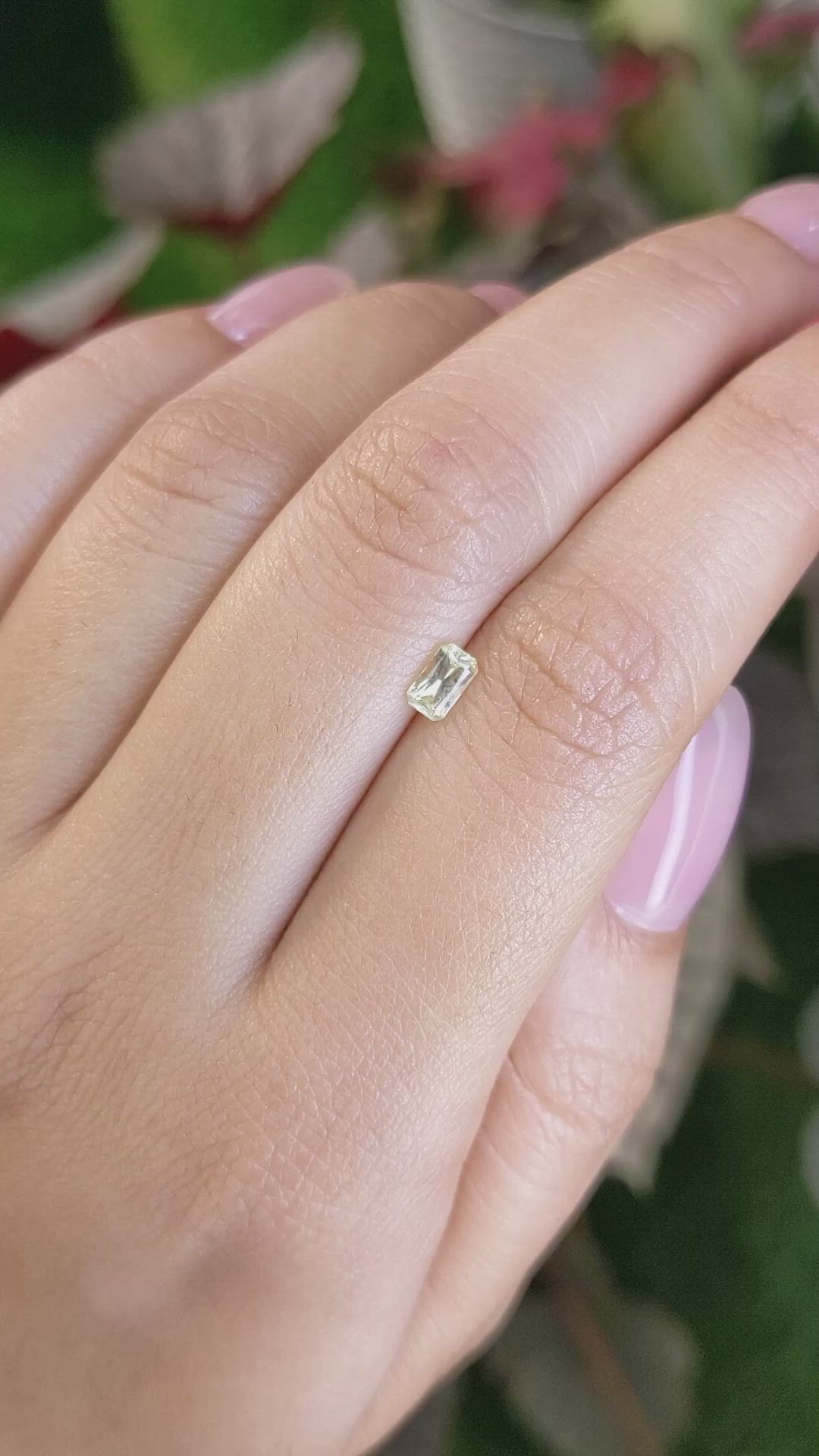 0.38 Ct. Yellow Sapphire from Ceylon (Sri Lanka) Size Video