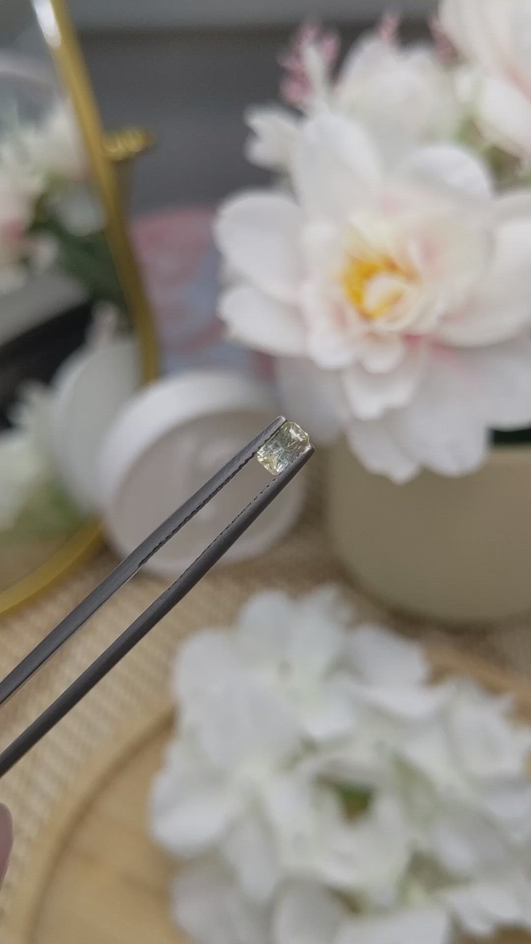 0.38 Ct. Yellow Sapphire from Ceylon (Sri Lanka) Size Video