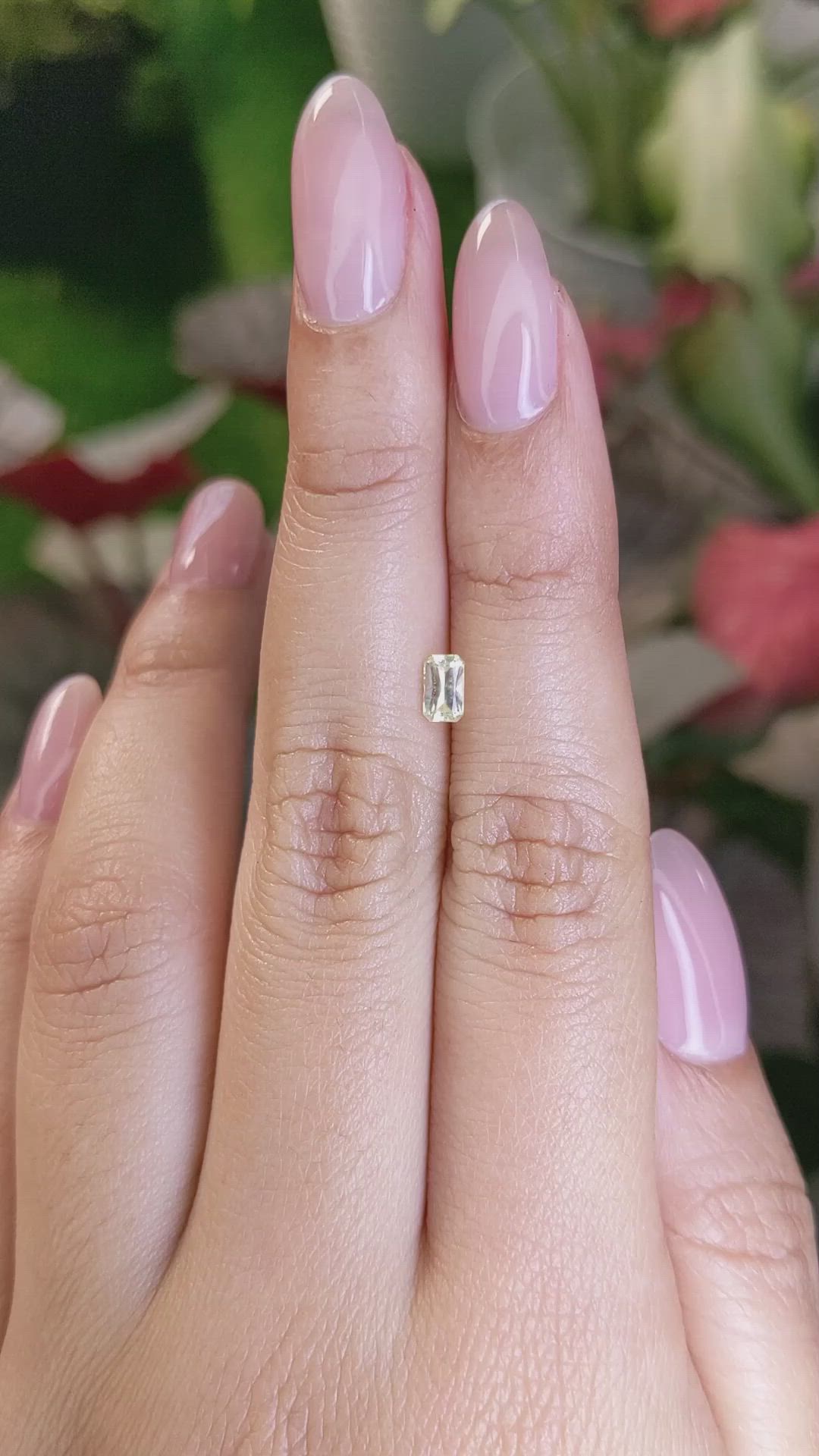 0.38 Ct. Yellow Sapphire from Ceylon (Sri Lanka) Size Video