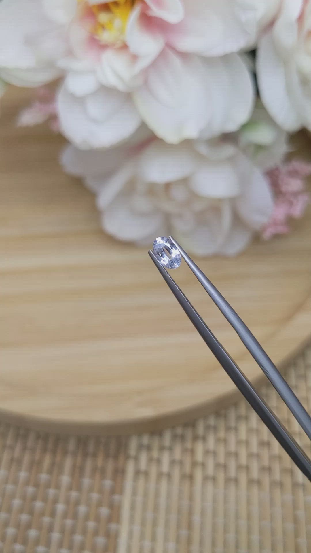 0.36 Ct. Blue Sapphire from Ceylon (Sri Lanka) Size Video