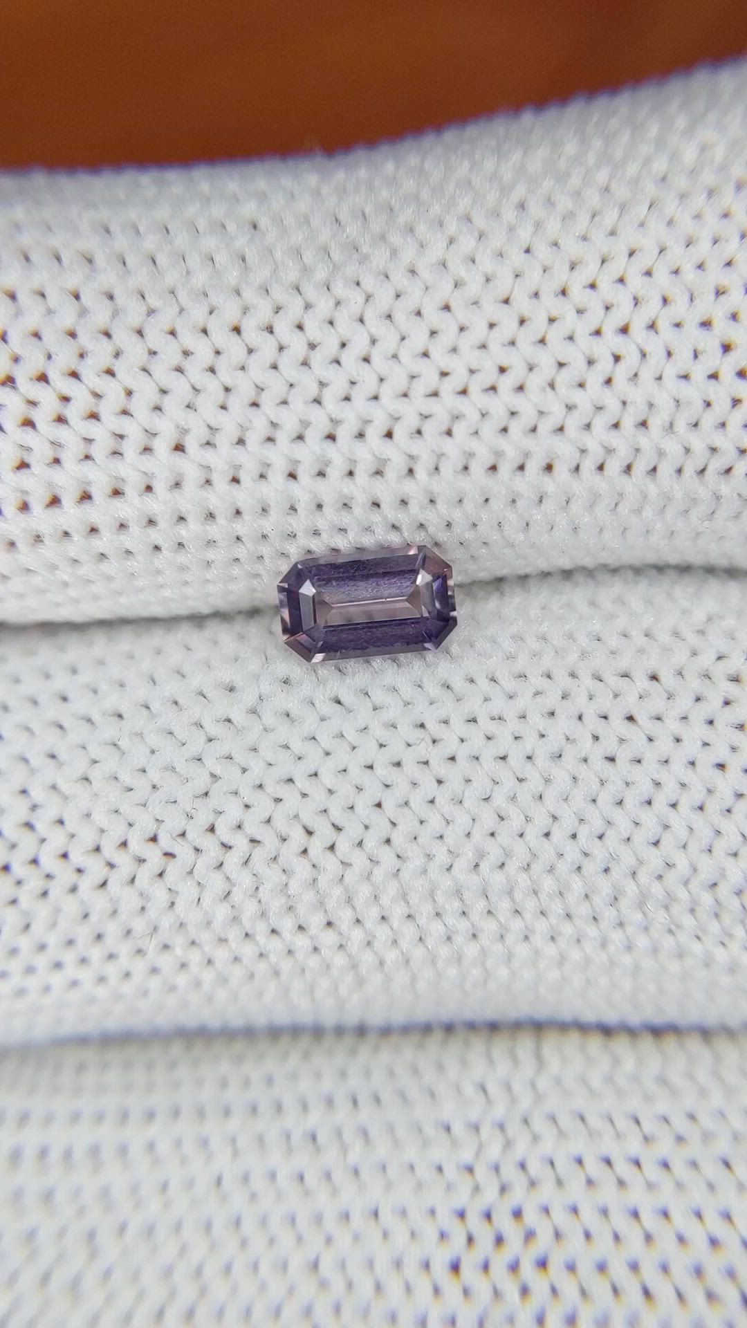 0.62 Ct. Pinkish Purple Sapphire from Ceylon (Sri Lanka) Size Video