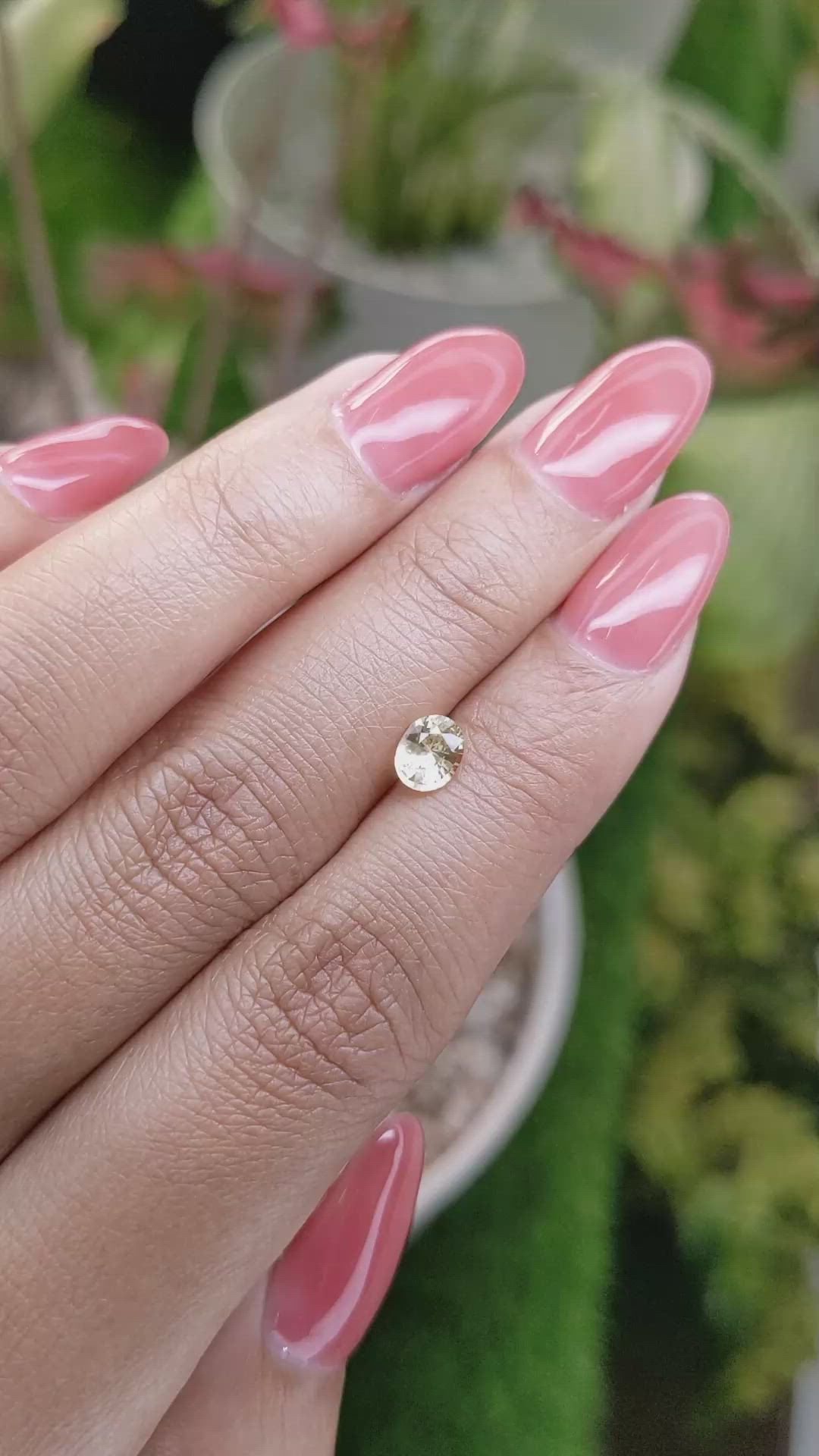 0.67 Ct. Yellow Sapphire from Ceylon (Sri Lanka) Size Video