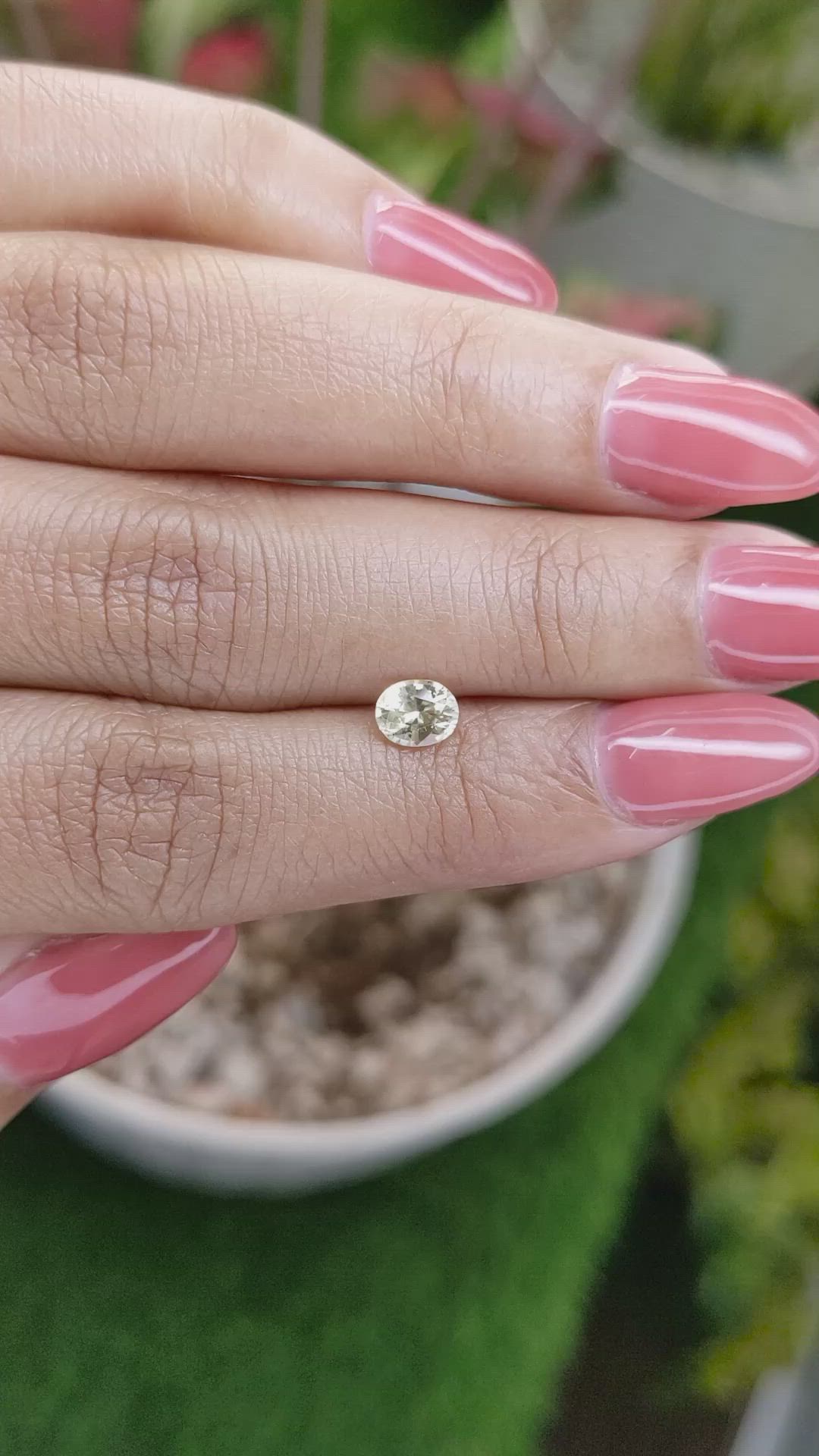0.67 Ct. Yellow Sapphire from Ceylon (Sri Lanka) Size Video